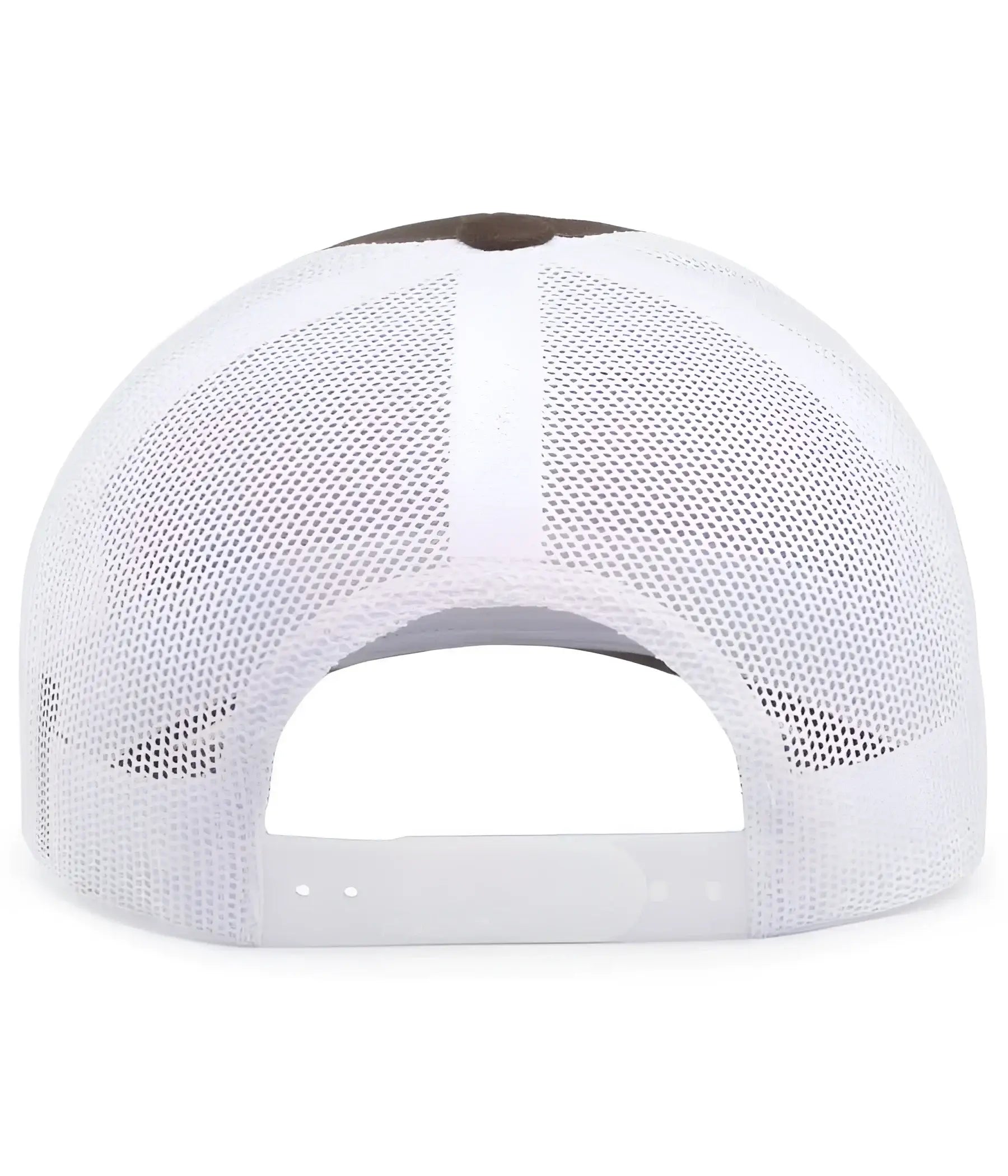 Pacific Headwear 104C Trucker Snapback Cap - Brown White - Brown White / 7’’ - 7 7/8’’