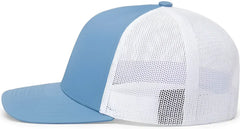 Pacific Headwear 104C Trucker Snapback Cap - Columbia Blue White - Columbia Blue White / 7’’ - 7 7/8’’