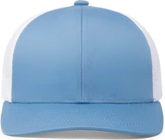 Pacific Headwear 104C Trucker Snapback Cap - Columbia Blue White - Columbia Blue White / 7’’ - 7 7/8’’