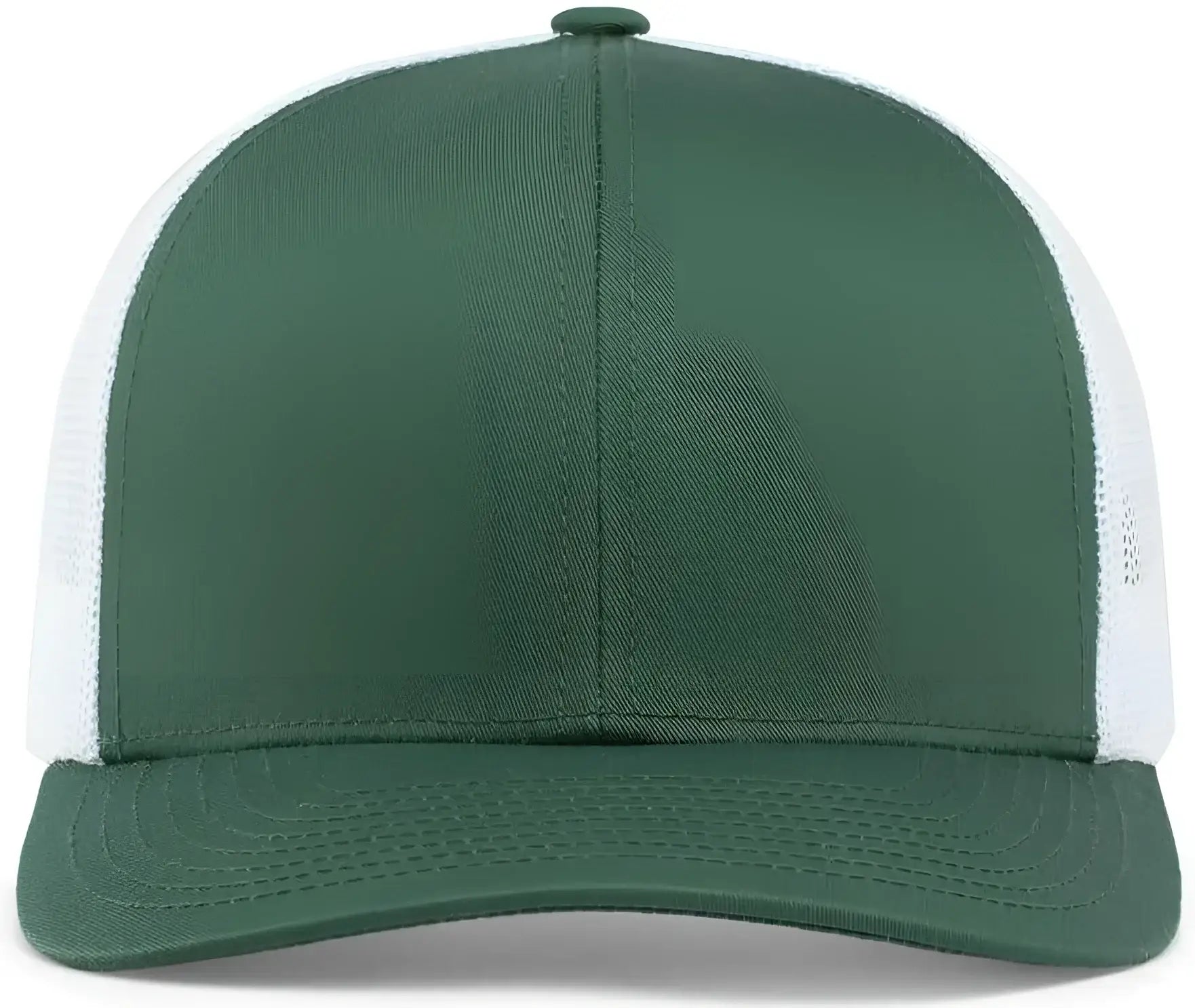 Pacific Headwear 104C Trucker Snapback Cap - Dark Green White - Forest White / 7’’ - 7 7/8’’