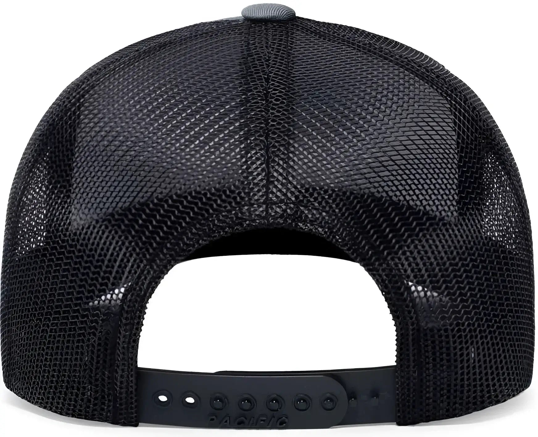 Pacific Headwear 104C Trucker Snapback Cap - Graphite Black