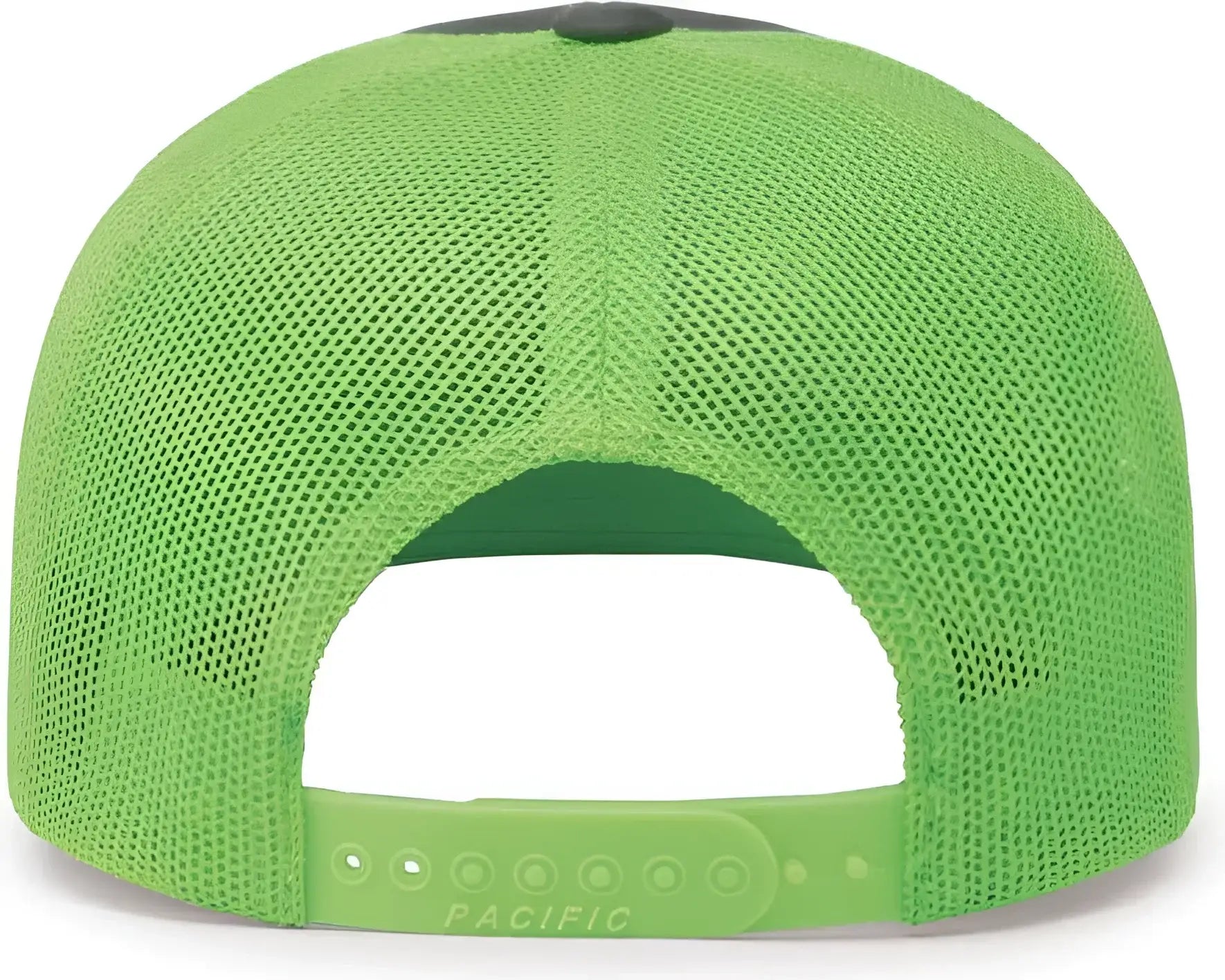 Pacific Headwear 104C Trucker Snapback Cap - Graphite Neon Green - Dark Gray Green / 7’’ - 7 7/8’’