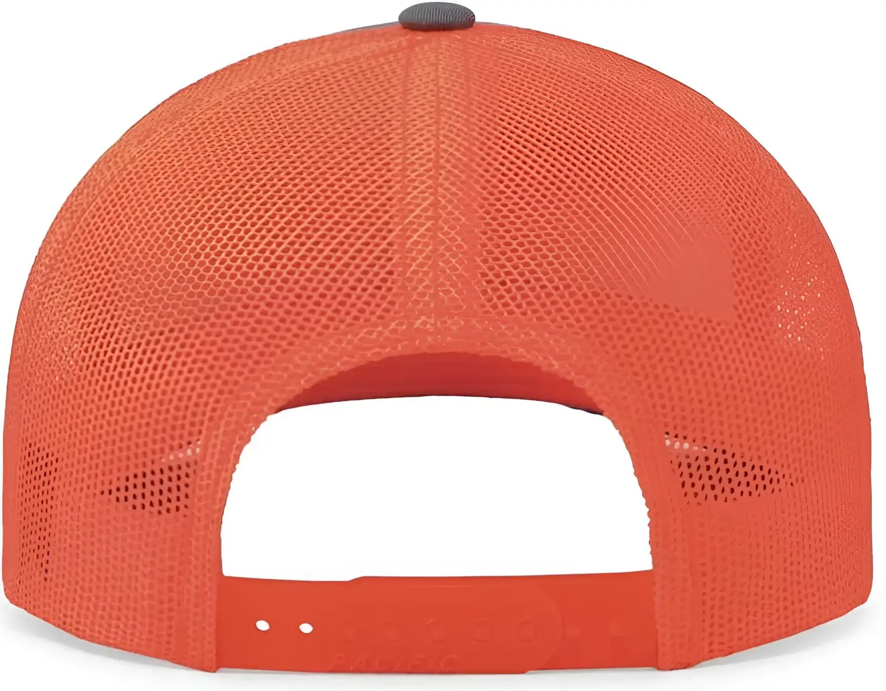 Pacific Headwear 104C Trucker Snapback Cap - Graphite Neon Orange - Dark Gray Orange / 7’’ - 7 7/8’’