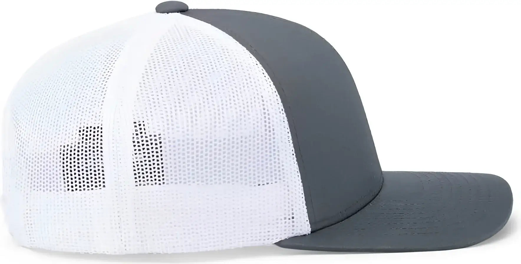 Pacific Headwear 104C Trucker Snapback Cap - Graphite White