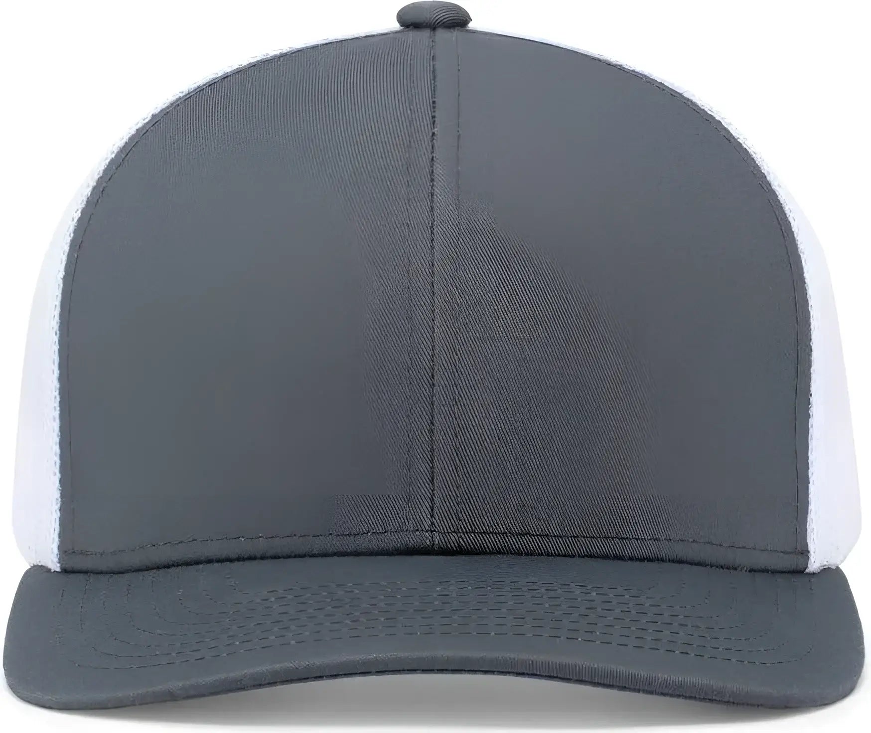 Pacific Headwear 104C Trucker Snapback Cap - Graphite White