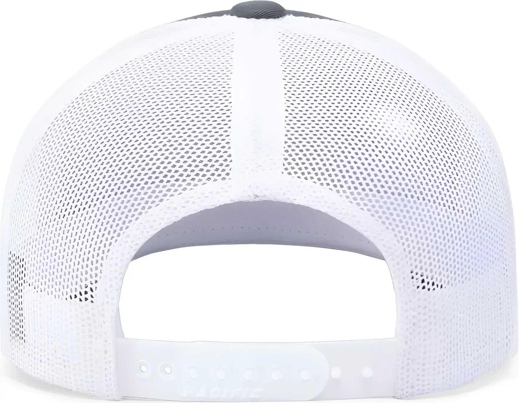 Pacific Headwear 104C Trucker Snapback Cap - Graphite White