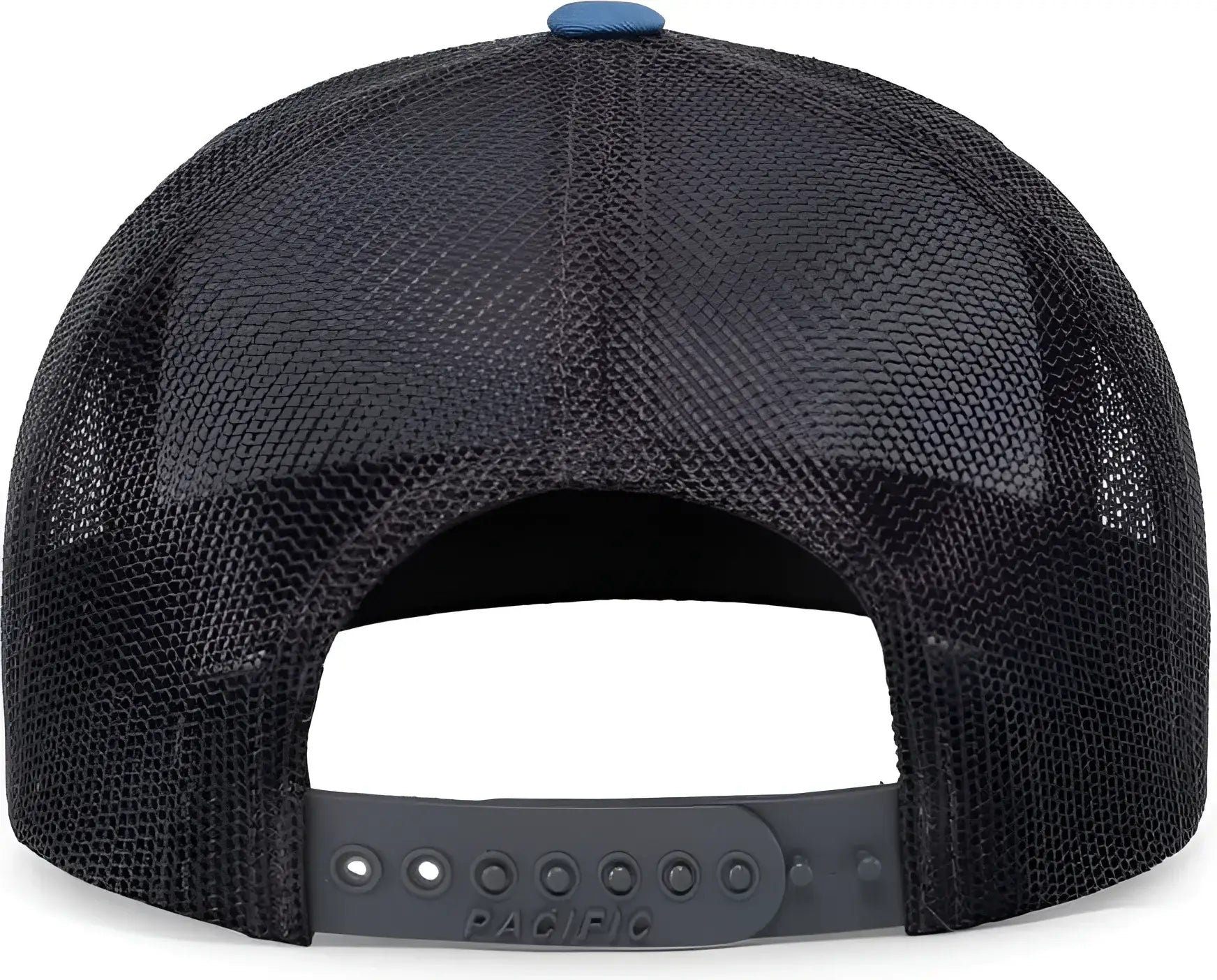 Pacific Headwear 104C Trucker Snapback Cap - Heather Grey Lt Charcoal Ocean Blue - Heather Grey Lt Charcoal Ocean Blue