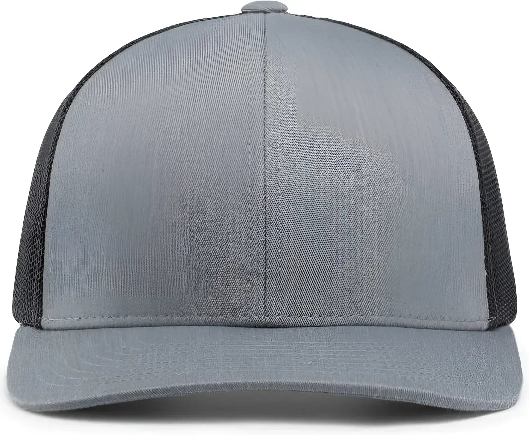 Pacific Headwear 104C Trucker Snapback Cap - HeatherGrey LightCharcoal