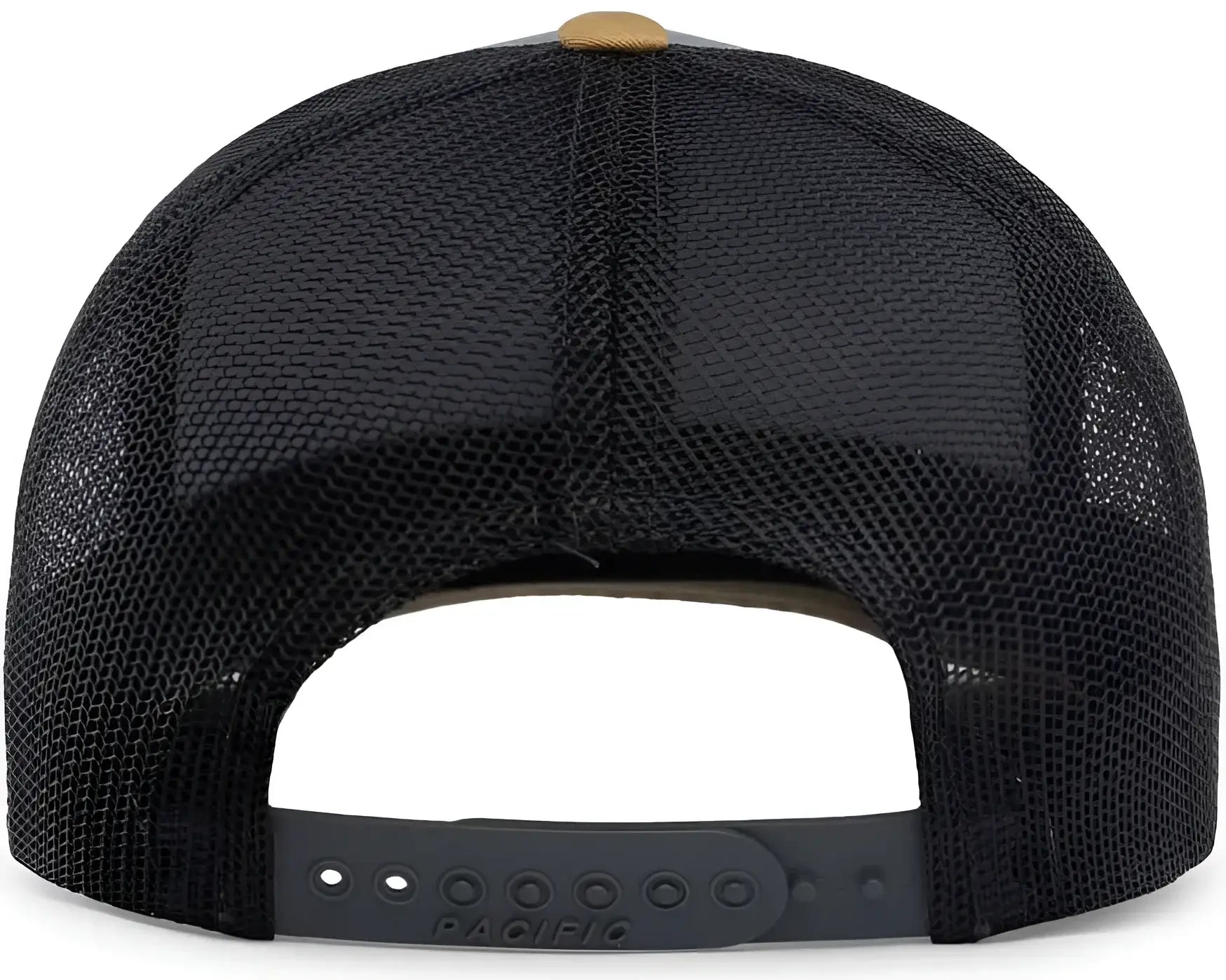 Pacific Headwear 104C Trucker Snapback Cap - HeatherGrey LtCharcoal AmberGo - Gray Dark Gray / 7’’ - 7 7/8’’