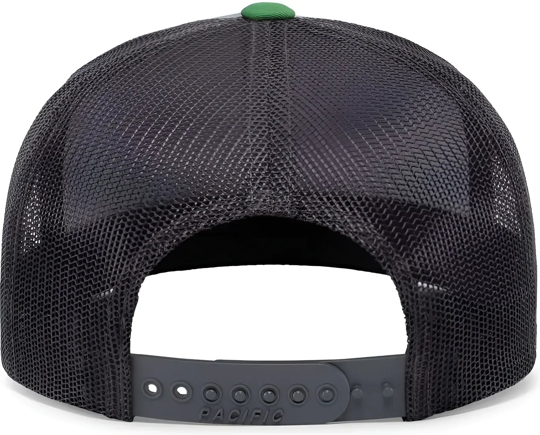 Pacific Headwear 104C Trucker Snapback Cap - HeatherGrey LtCharcoal Green - Gray Dark Gray / 7’’ - 7 7/8’’