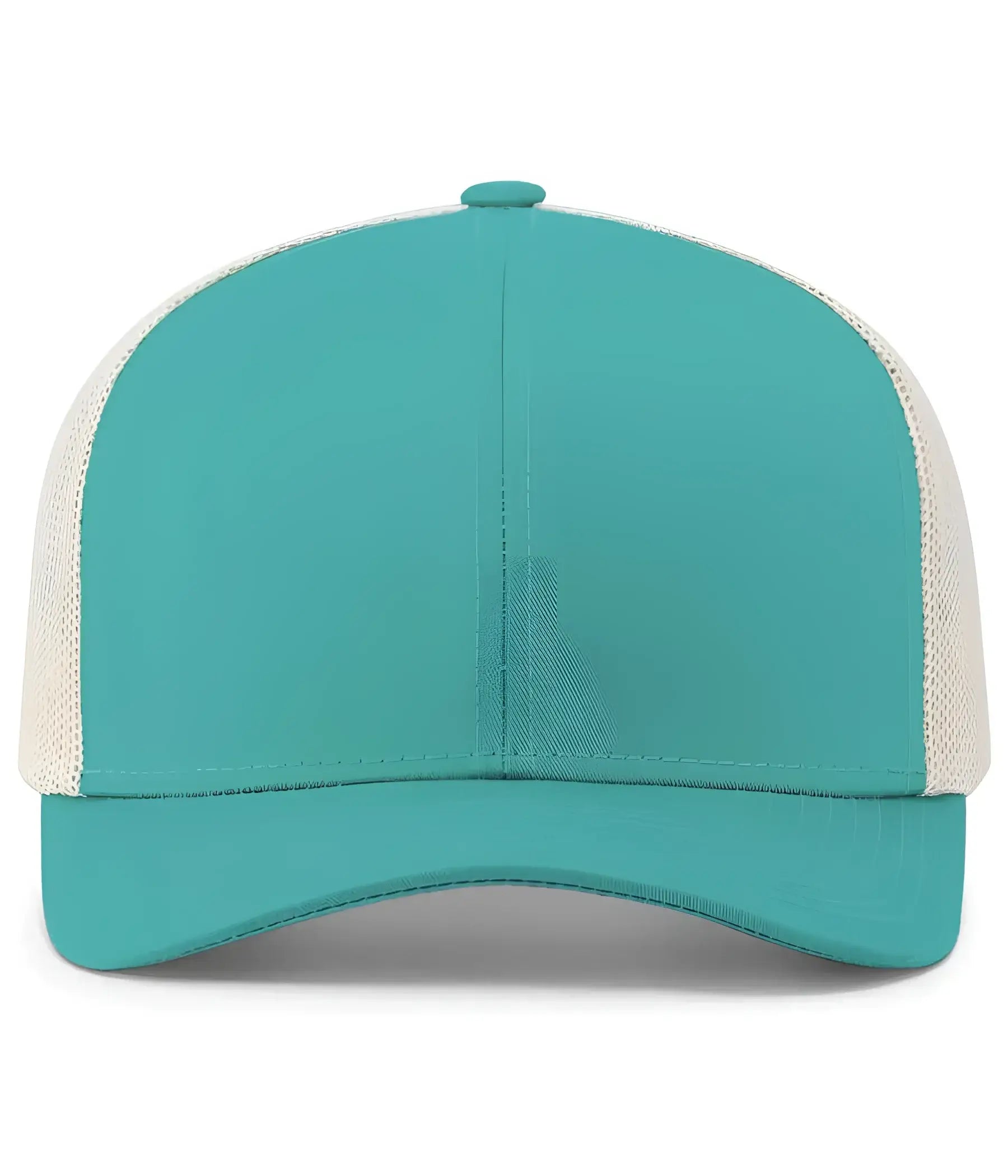 Pacific Headwear 104C Trucker Snapback Cap - Jaguar Teal Beige - Green Ivory / 7’’ - 7 7/8’’