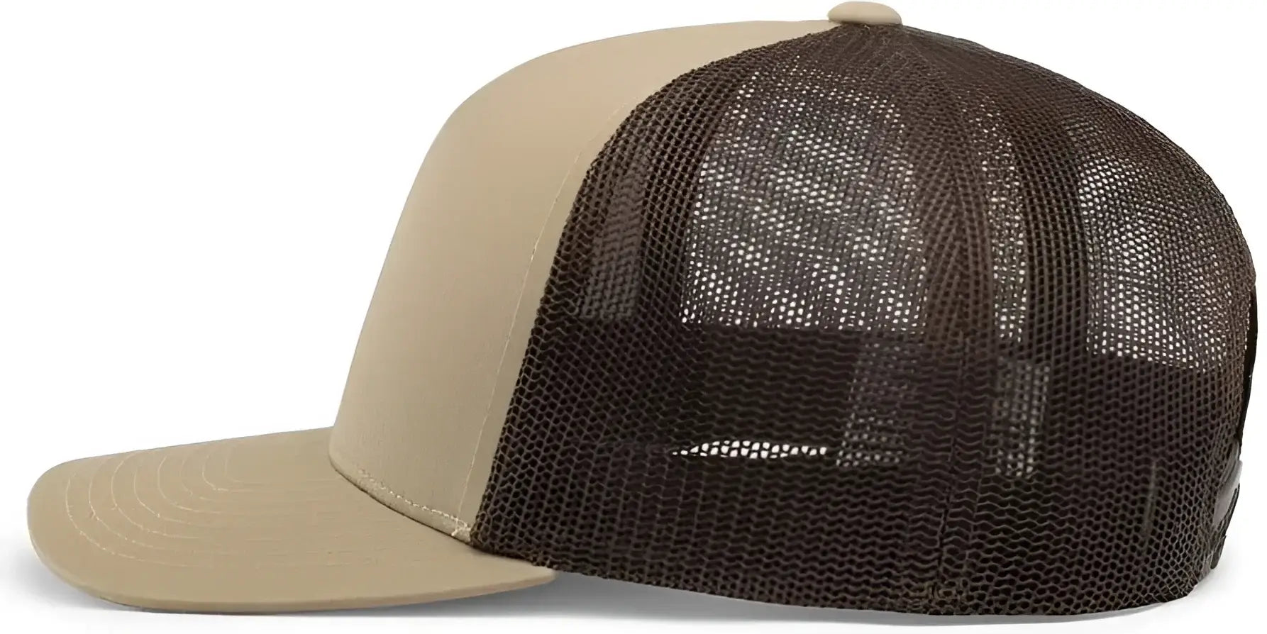 Pacific Headwear 104C Trucker Snapback Cap - Khaki Brown - Khaki Brown / 7’’ - 7 7/8’’