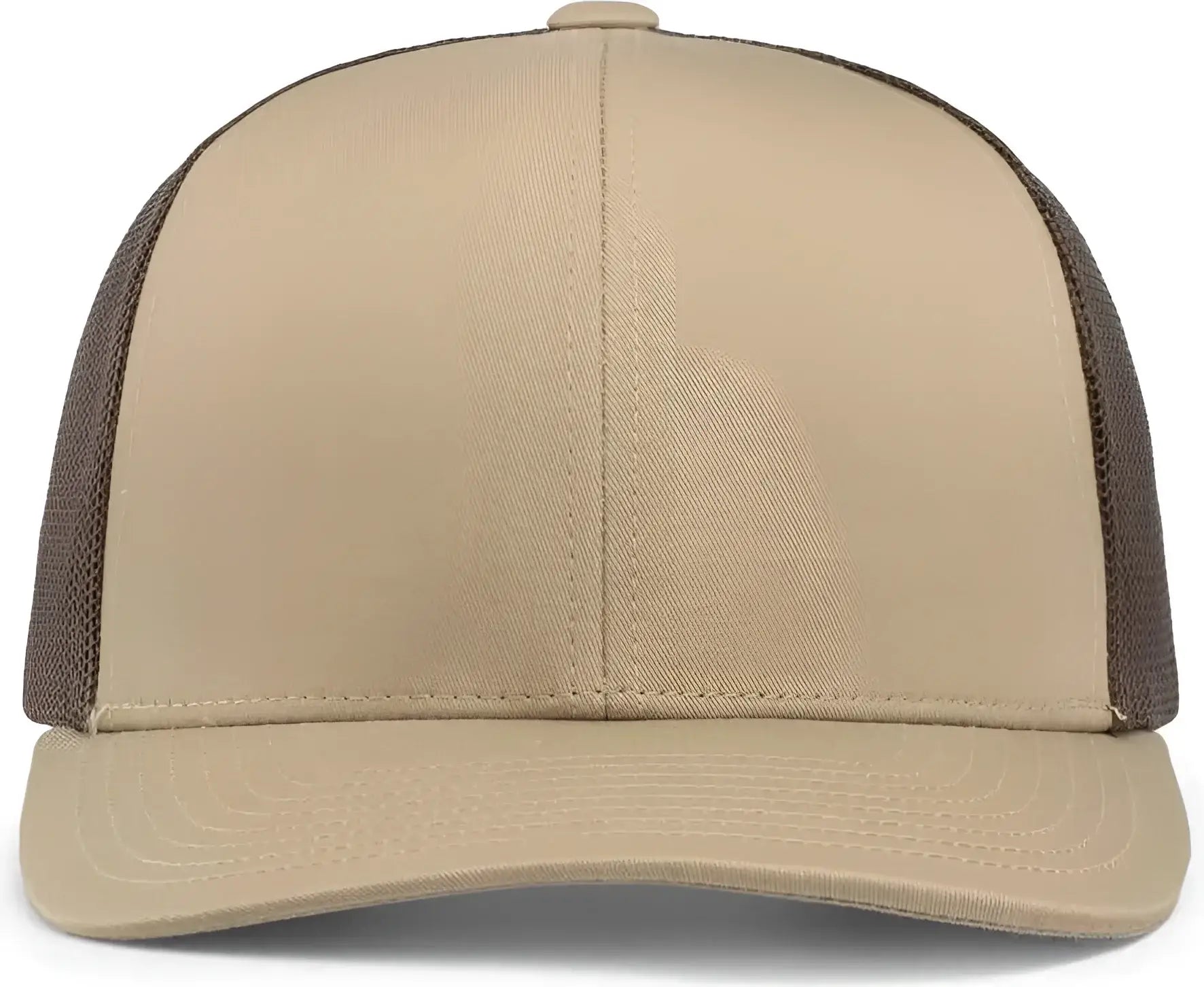 Pacific Headwear 104C Trucker Snapback Cap - Khaki Brown - Khaki Brown / 7’’ - 7 7/8’’