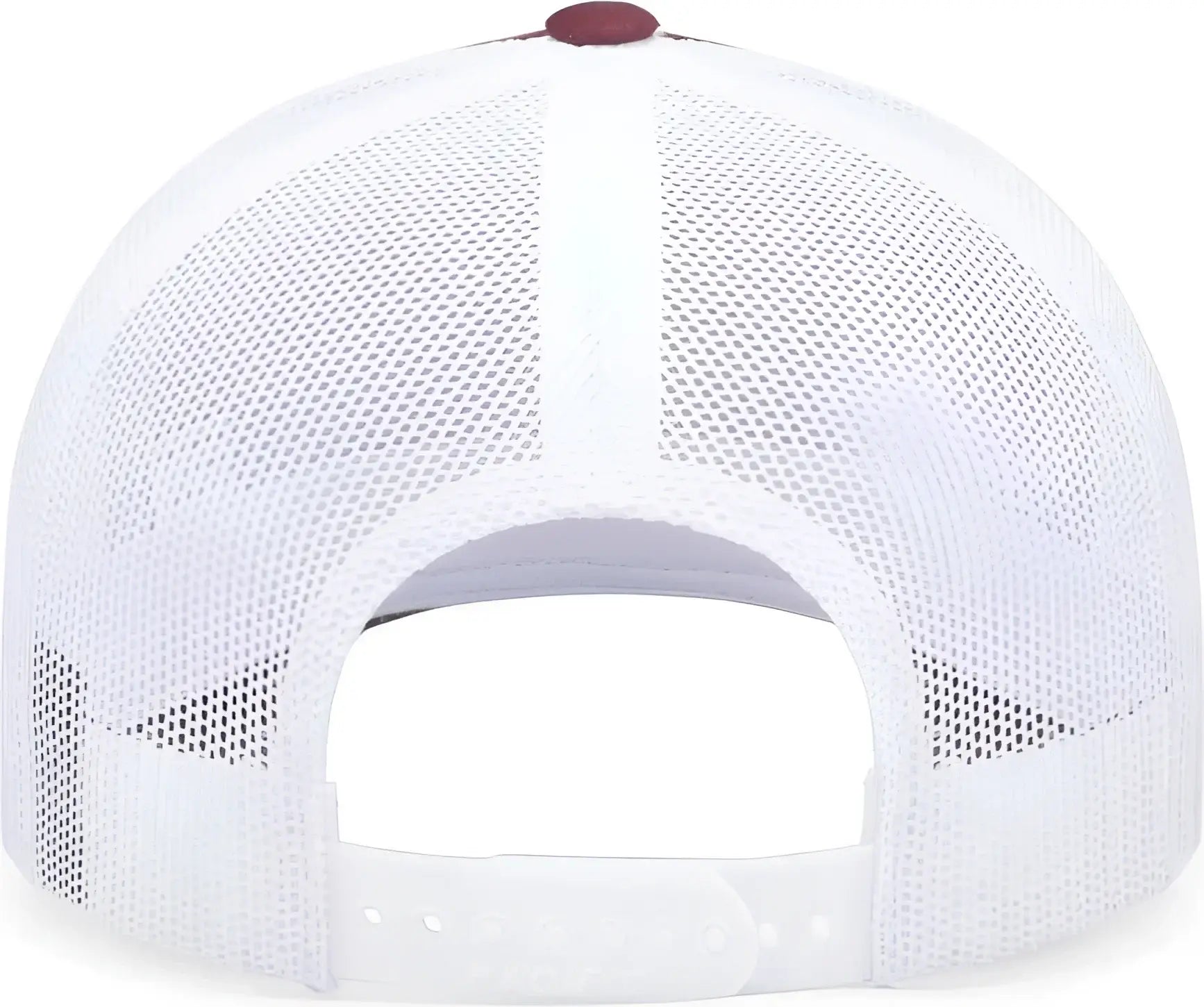 Pacific Headwear 104C Trucker Snapback Cap - Maroon White Maroon - Maroon White Maroon / 7’’ - 7 7/8’’