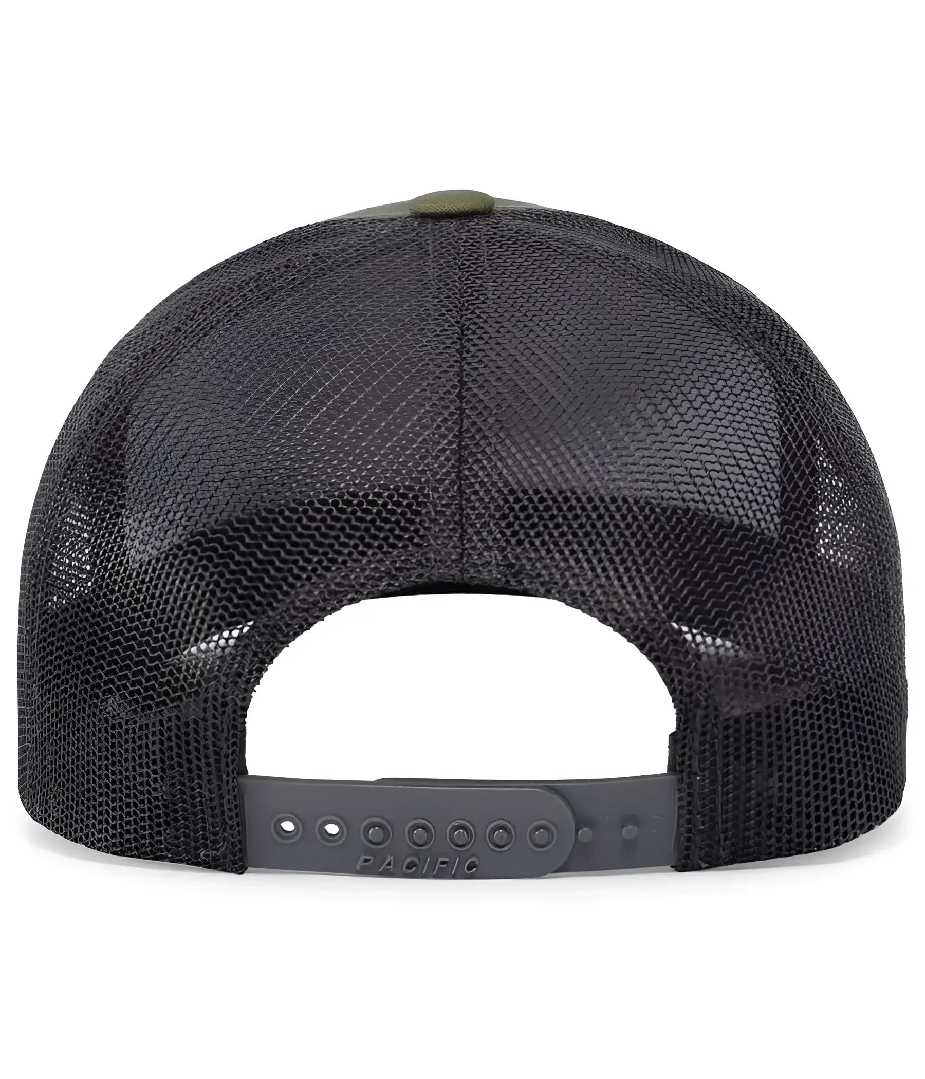 Pacific Headwear 104C Trucker Snapback Cap - Moss Green Lt Charcoal Moss Green - Moss Green Lt Charcoal Moss Green