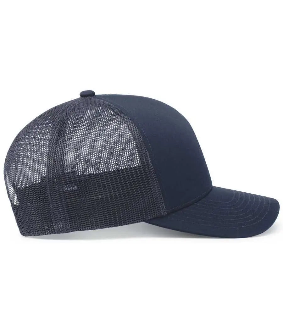 Pacific Headwear 104C Trucker Snapback Cap - Navy