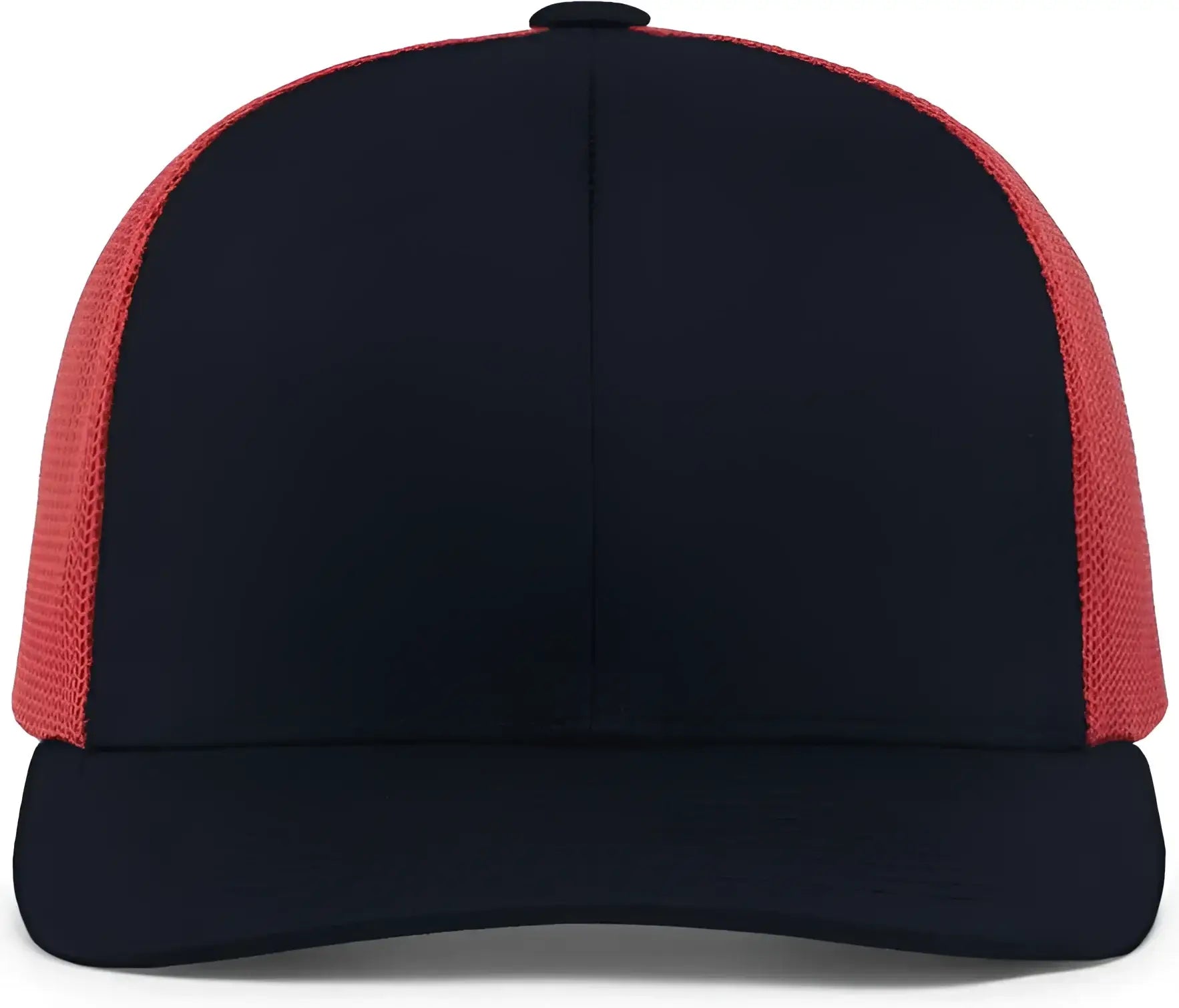 Pacific Headwear 104C Trucker Snapback Cap - Navy Red Navy - Navy Red / 7’’ - 7 7/8’’