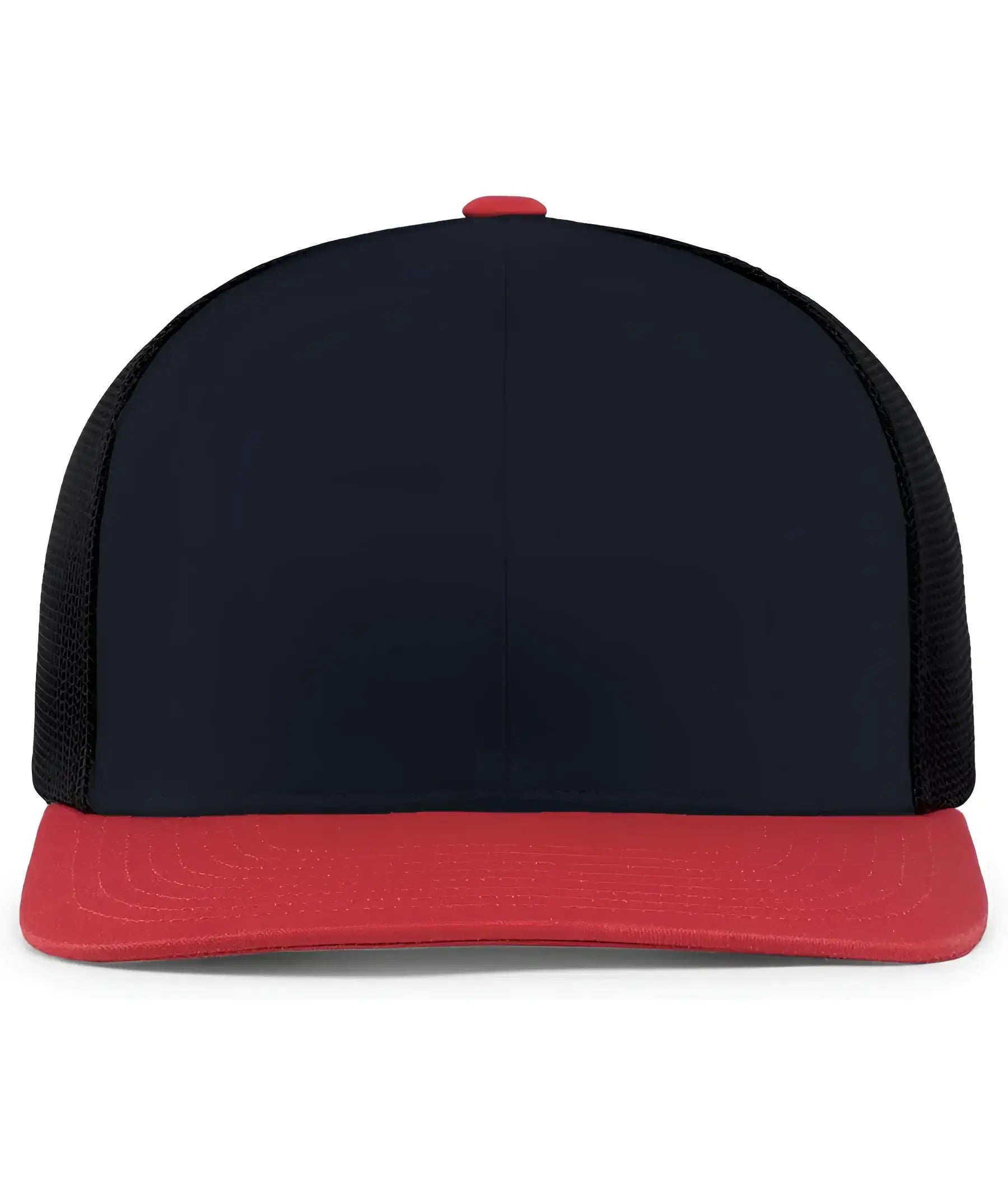 Pacific Headwear 104C Trucker Snapback Cap - Navy Red - Navy Red / 7’’ - 7 7/8’’