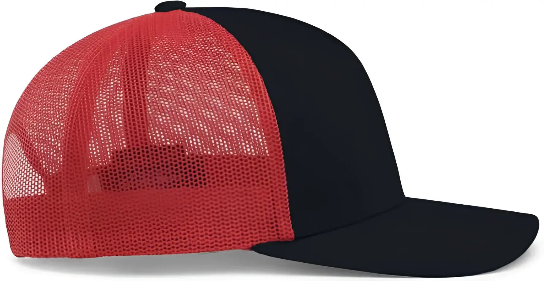 Pacific Headwear 104C Trucker Snapback Cap - Navy Red Navy - Navy Red / 7’’ - 7 7/8’’