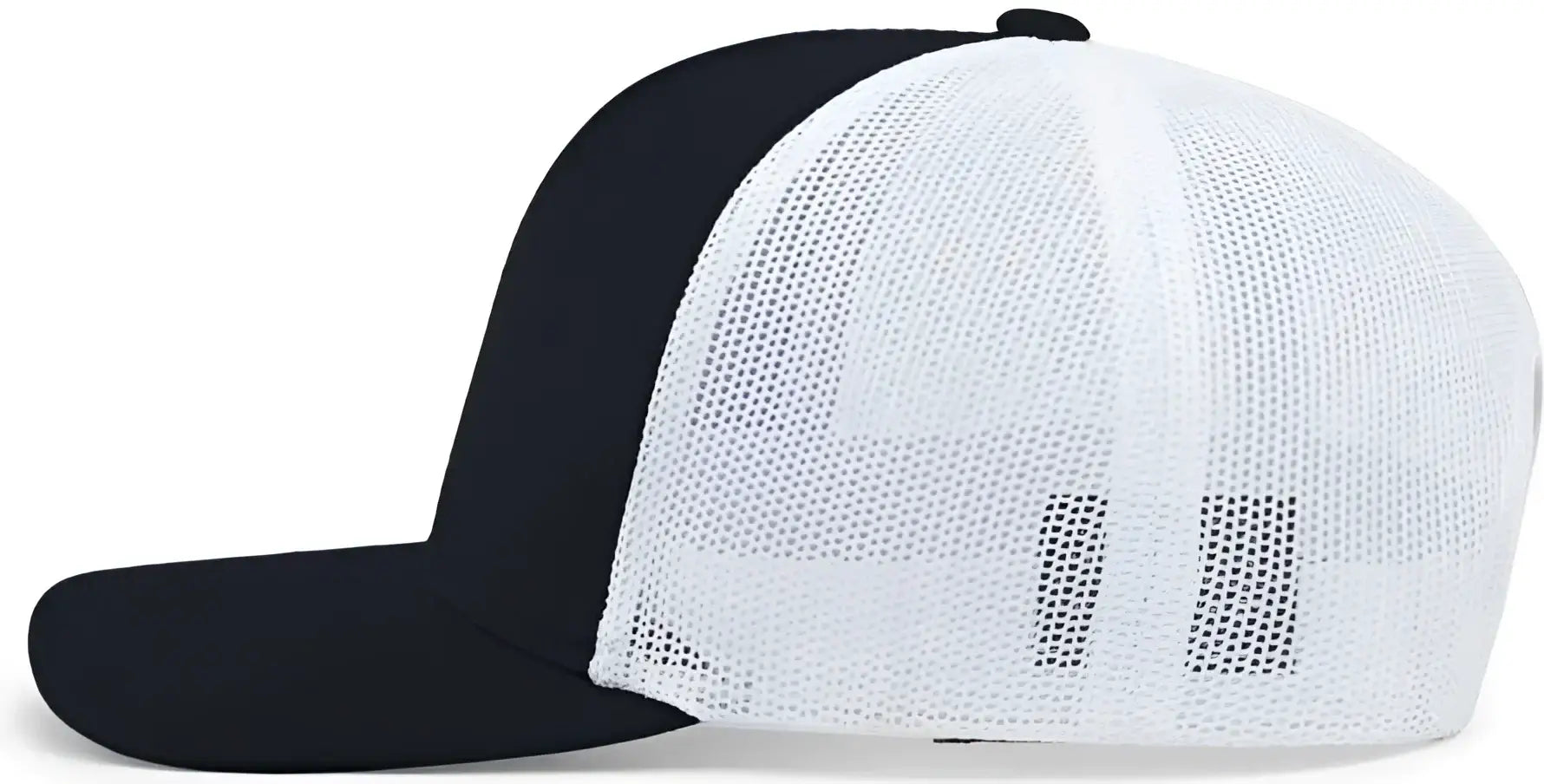 Pacific Headwear 104C Trucker Snapback Cap - Navy White