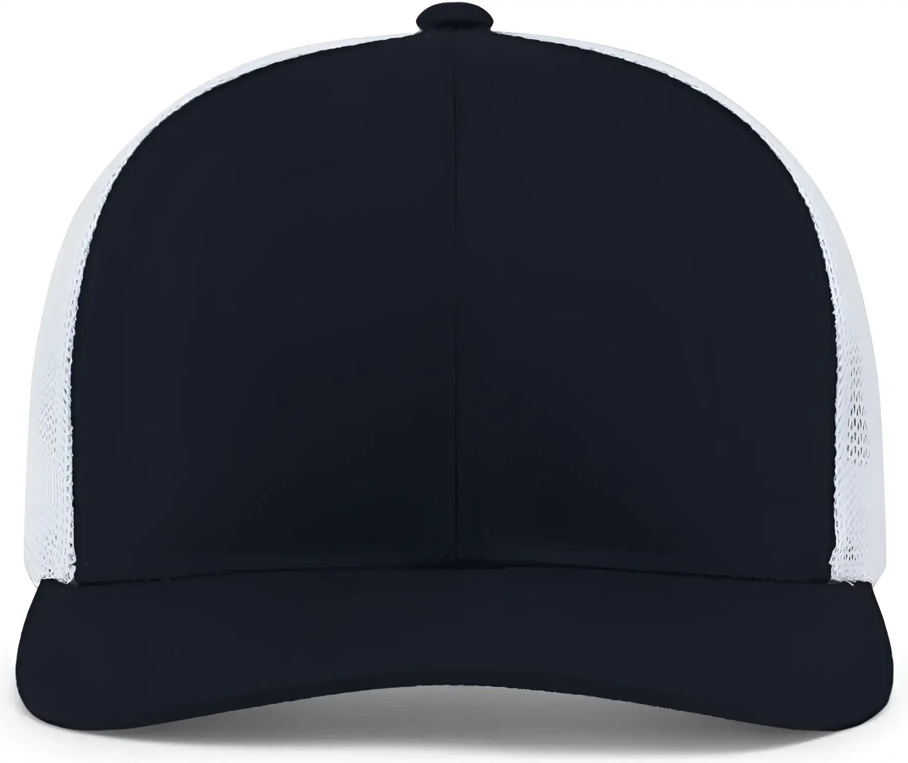 Pacific Headwear 104C Trucker Snapback Cap - Navy White