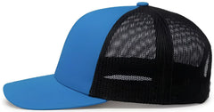 Pacific Headwear 104C Trucker Snapback Cap - Panther Teal Charcoal - Teal Dark Gray / 7’’ - 7 7/8’’