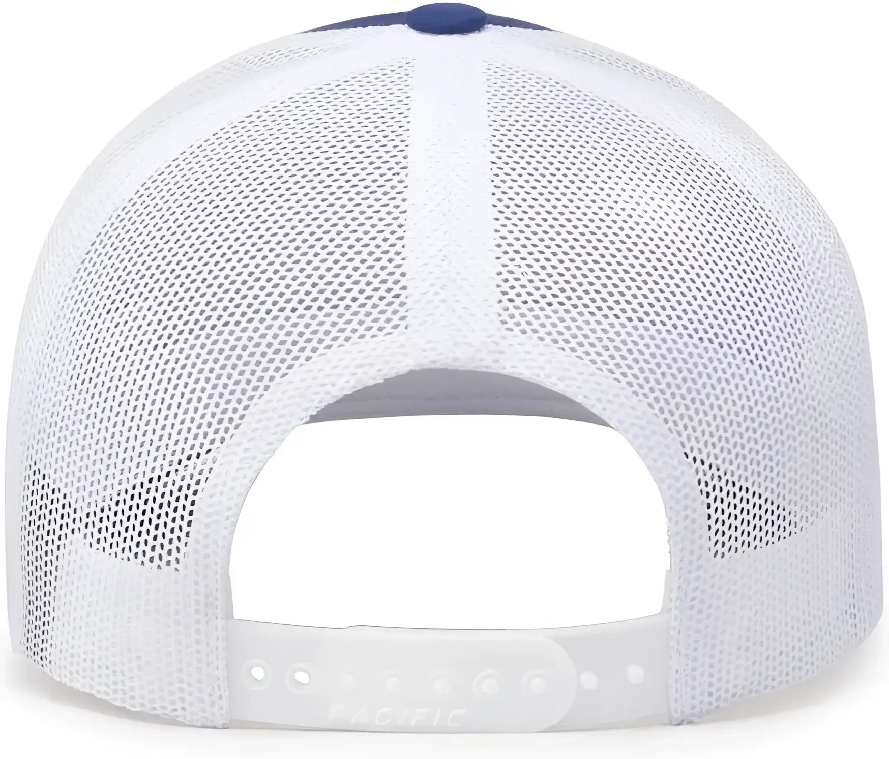 Pacific Headwear 104C Trucker Snapback Cap - Royal White