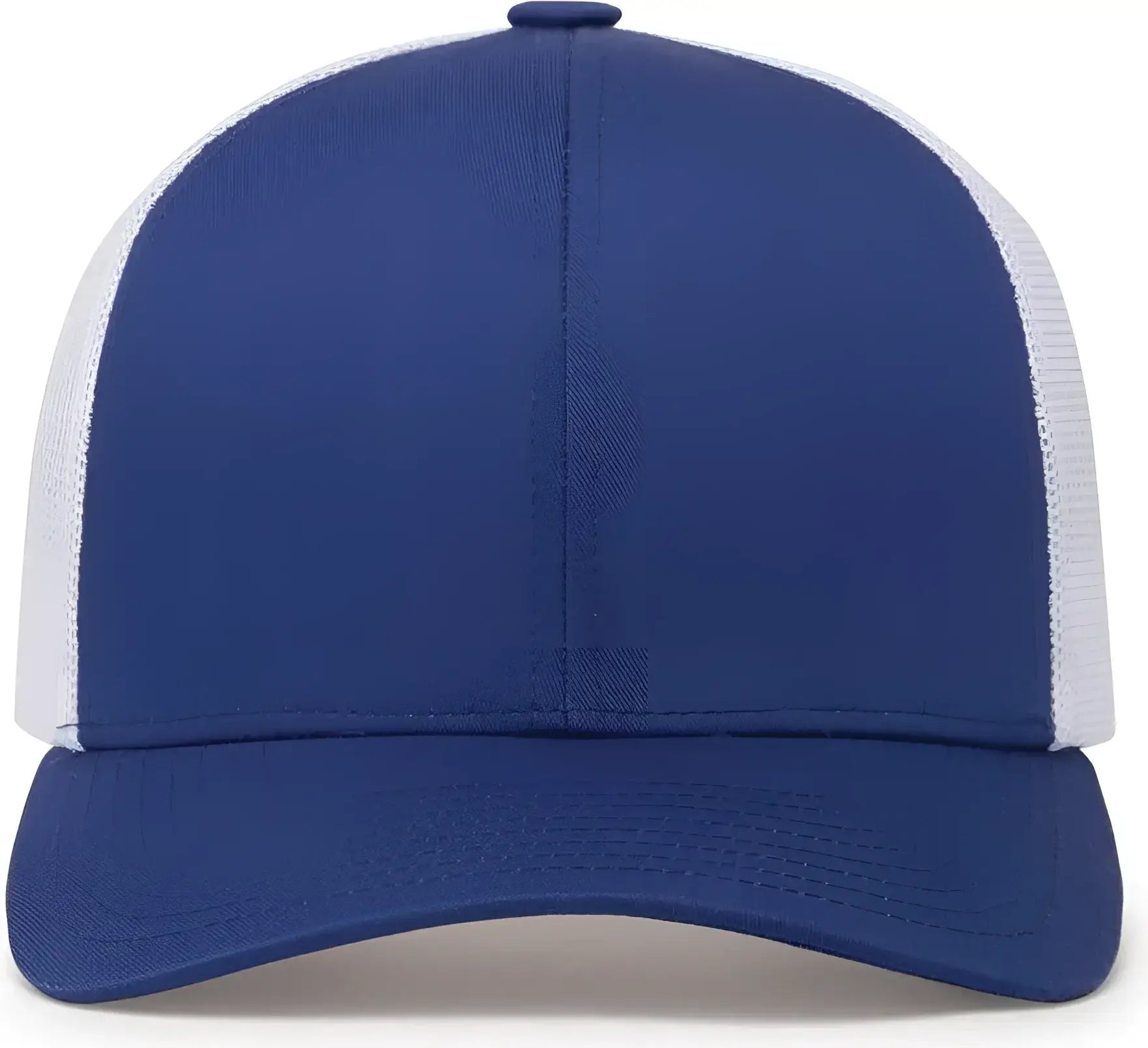 Pacific Headwear 104C Trucker Snapback Cap - Royal White