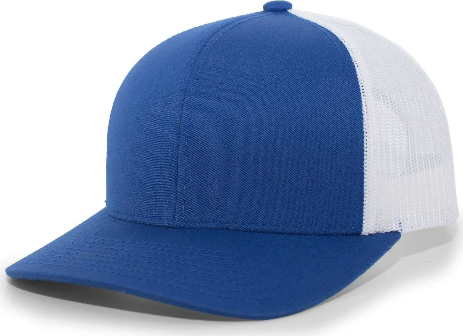 Pacific Headwear 104C Trucker Snapback Cap - Royal White - Royal White / 6 1/2’’ - 7’’