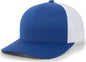 Pacific Headwear 104C Trucker Snapback Cap - Royal White - Royal White / 6 1/2’’ - 7’’