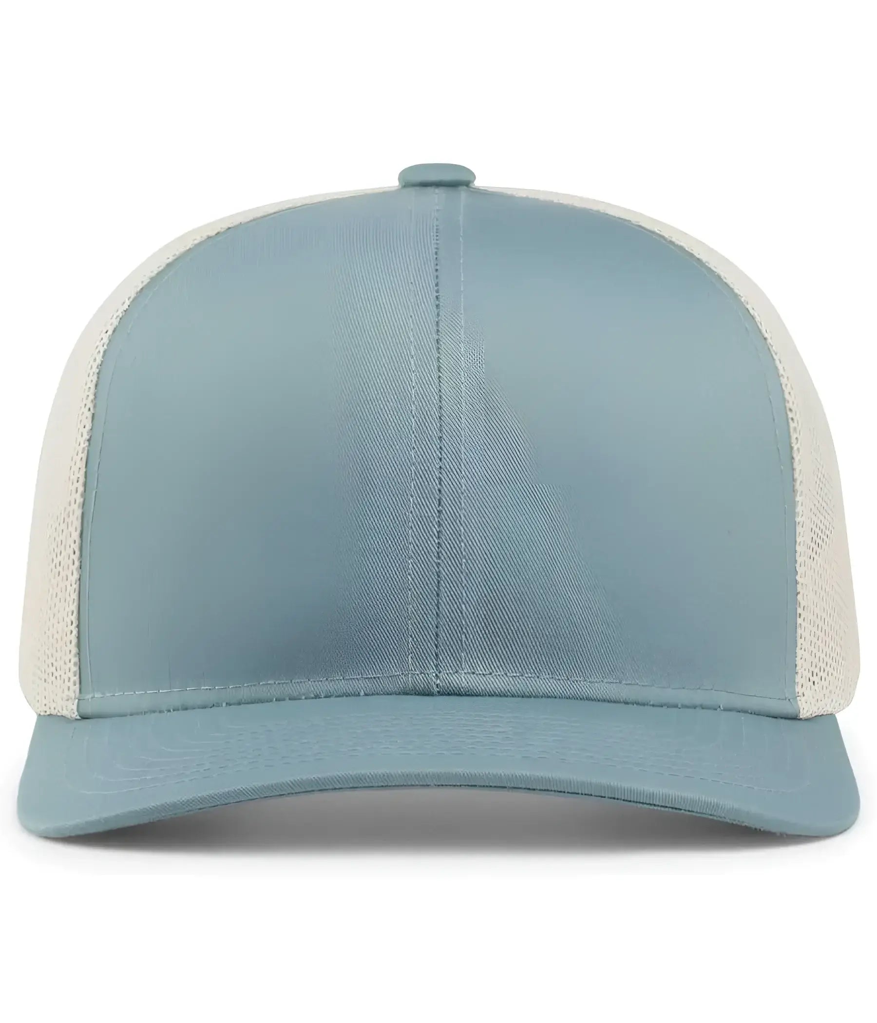 Pacific Headwear 104C Trucker Snapback Cap - Smoke Blue Beige - Columbia Blue Ivory / 7’’ - 7 7/8’’