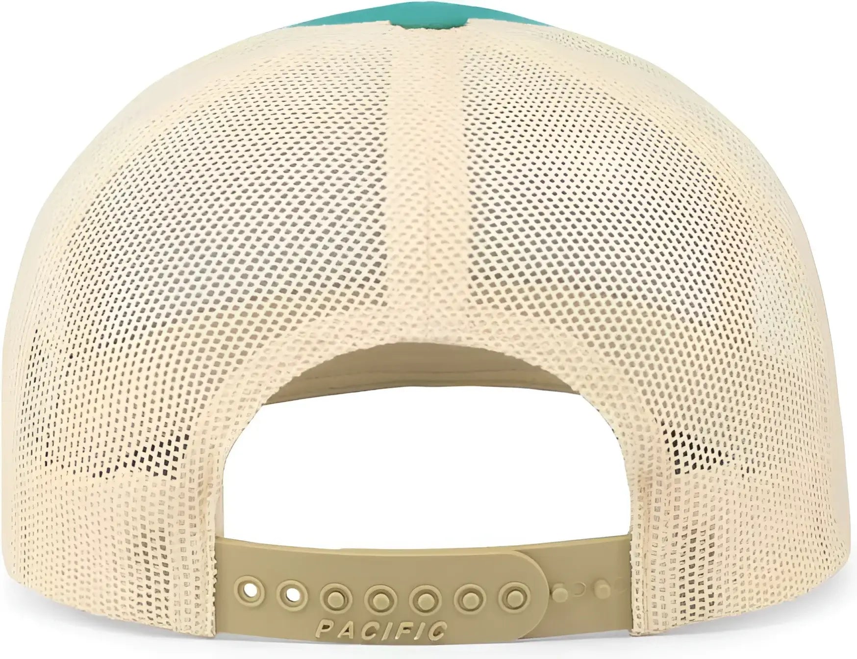 Pacific Headwear 104C Trucker Snapback Cap - Teal Beige - Teal Ivory / 7’’ - 7 7/8’’