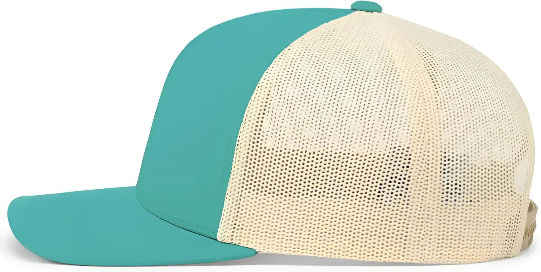 Pacific Headwear 104C Trucker Snapback Cap - Teal Beige - Teal Ivory / 7’’ - 7 7/8’’