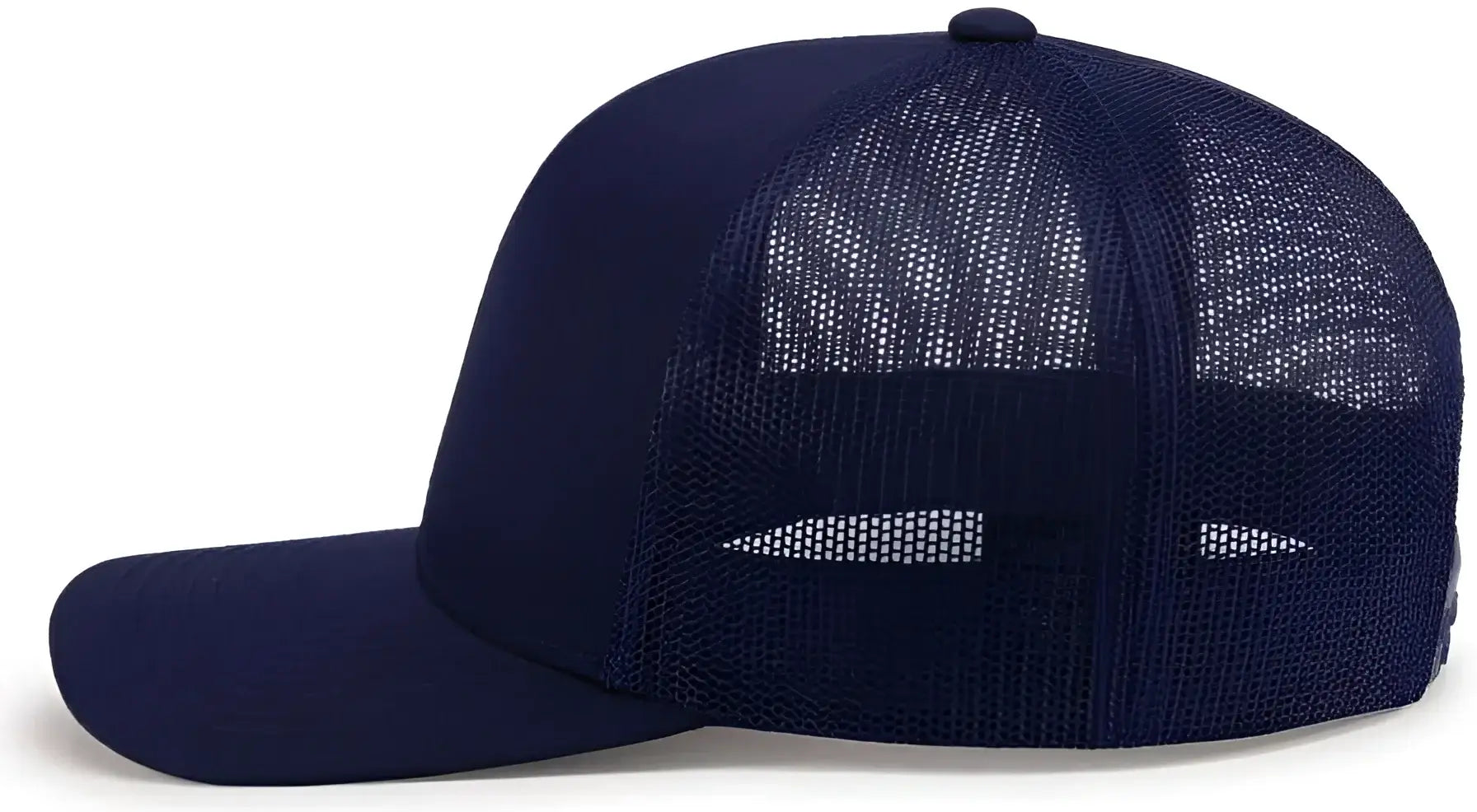 Pacific Headwear 104C Trucker Snapback Cap - True Navy - True Navy / 7’’ - 7 7/8’’