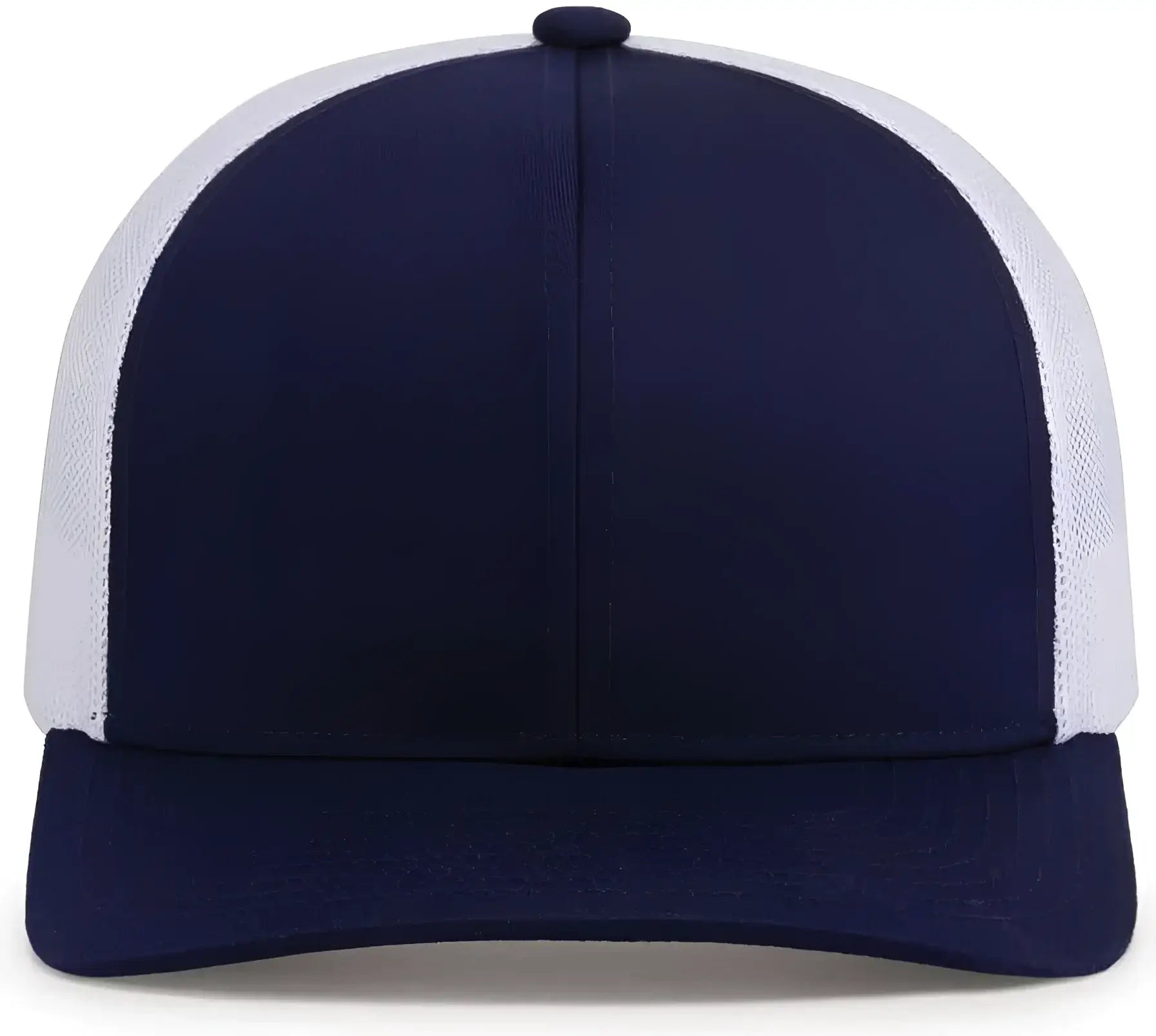 Pacific Headwear 104C Trucker Snapback Cap - True Navy White True Navy - True Navy White True Navy / 7’’ - 7 7/8’’
