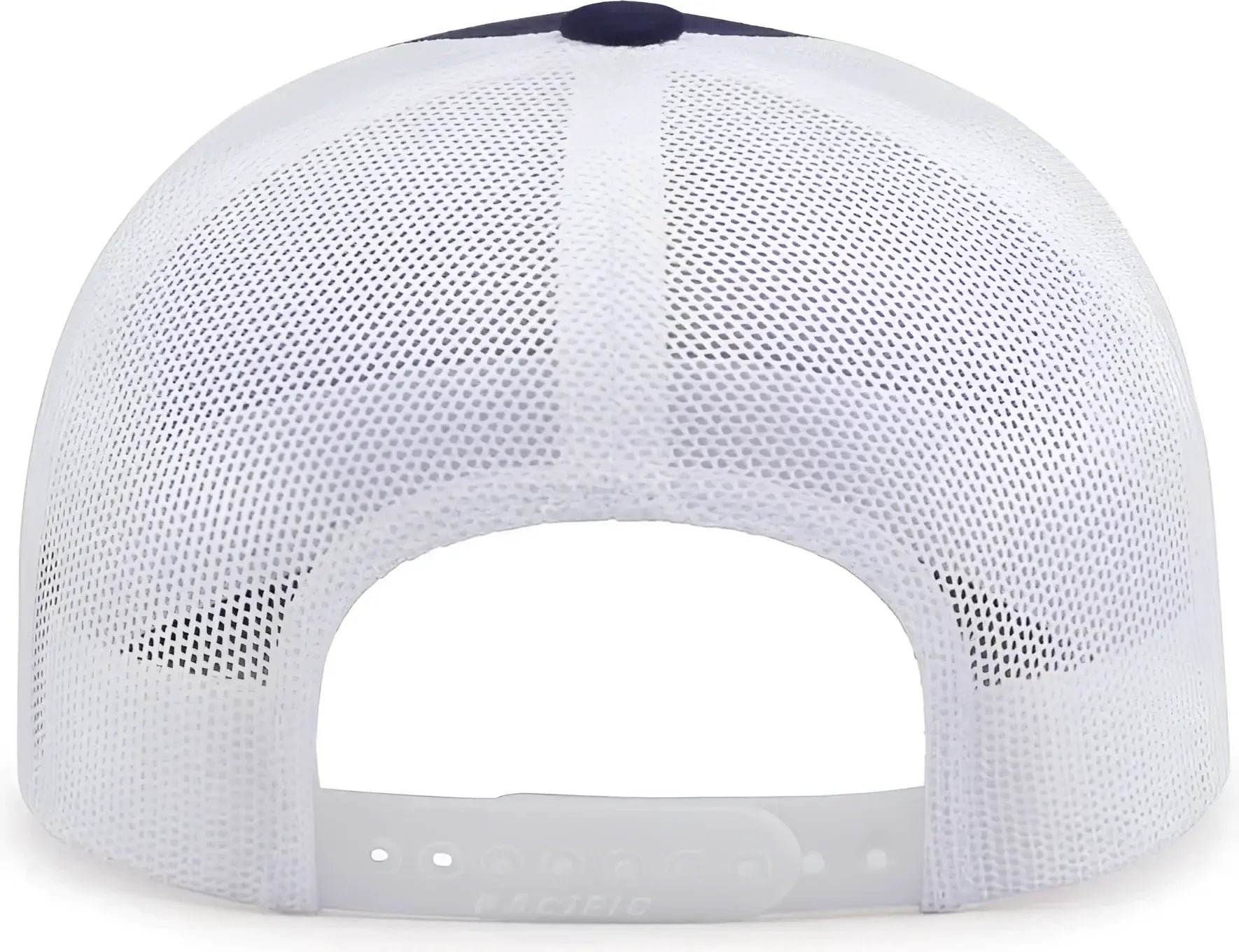 Pacific Headwear 104C Trucker Snapback Cap - True Navy White True Navy - True Navy White True Navy / 7’’ - 7 7/8’’