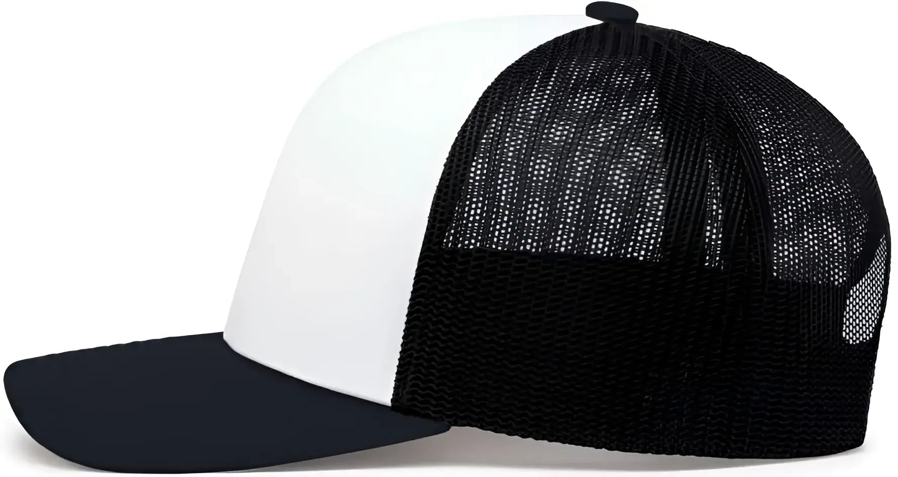 Pacific Headwear 104C Trucker Snapback Cap - White Navy - White Navy / 7’’ - 7 7/8’’