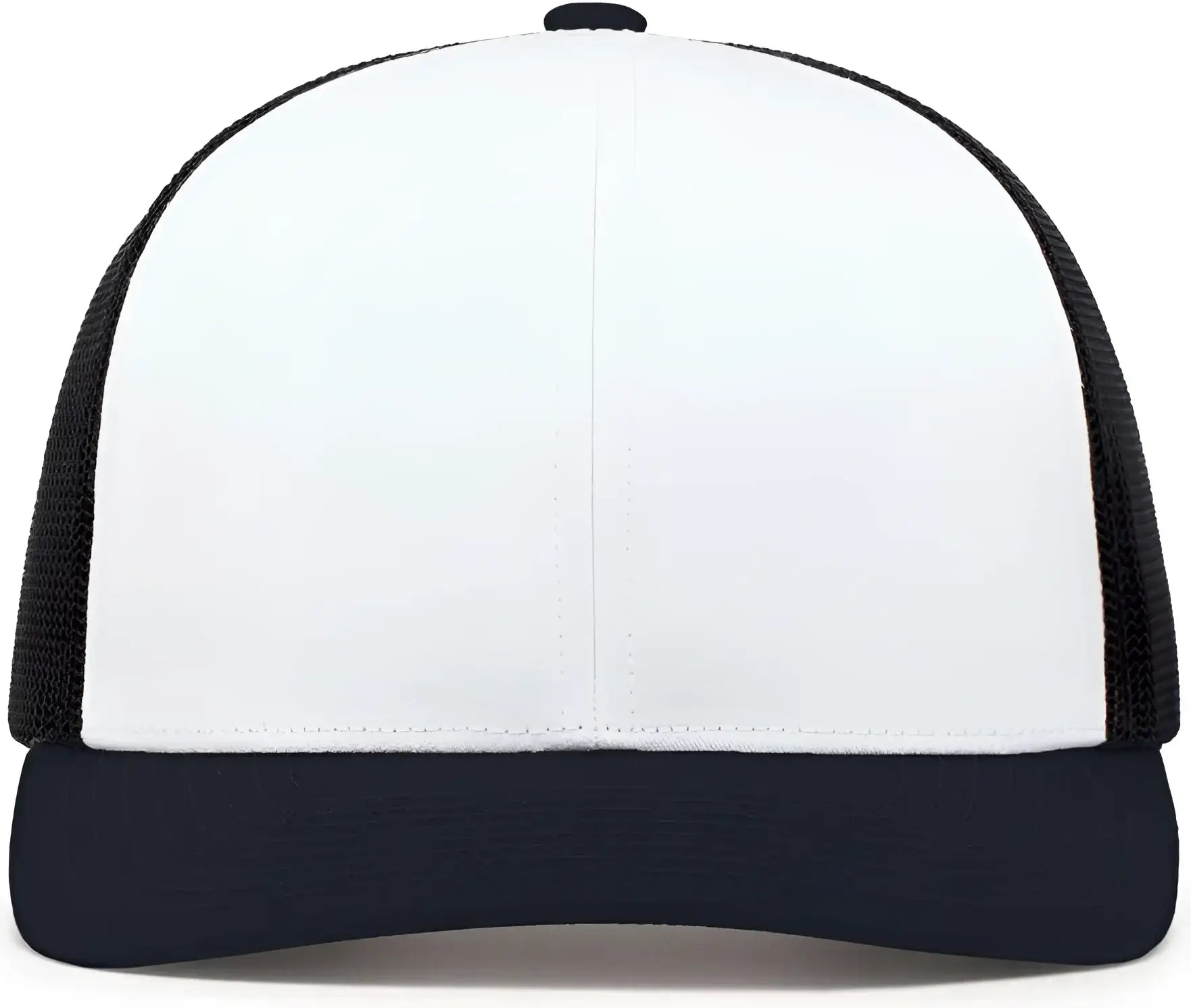 Pacific Headwear 104C Trucker Snapback Cap - White Navy - White Navy / 7’’ - 7 7/8’’