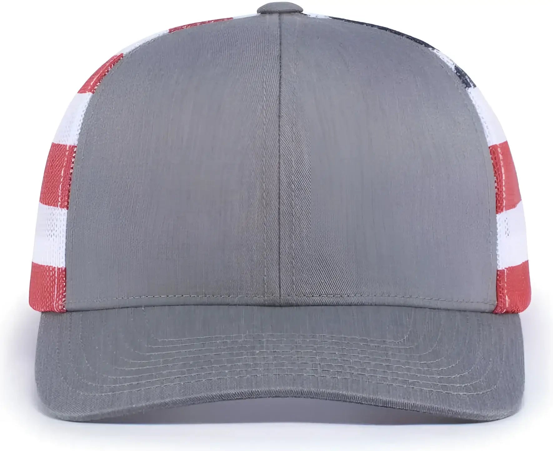 Pacific Headwear 104P Printed Trucker Cap - Heather Grey USa Heather Grey - Heather Grey Usa Heather Grey / 7’’ - 7