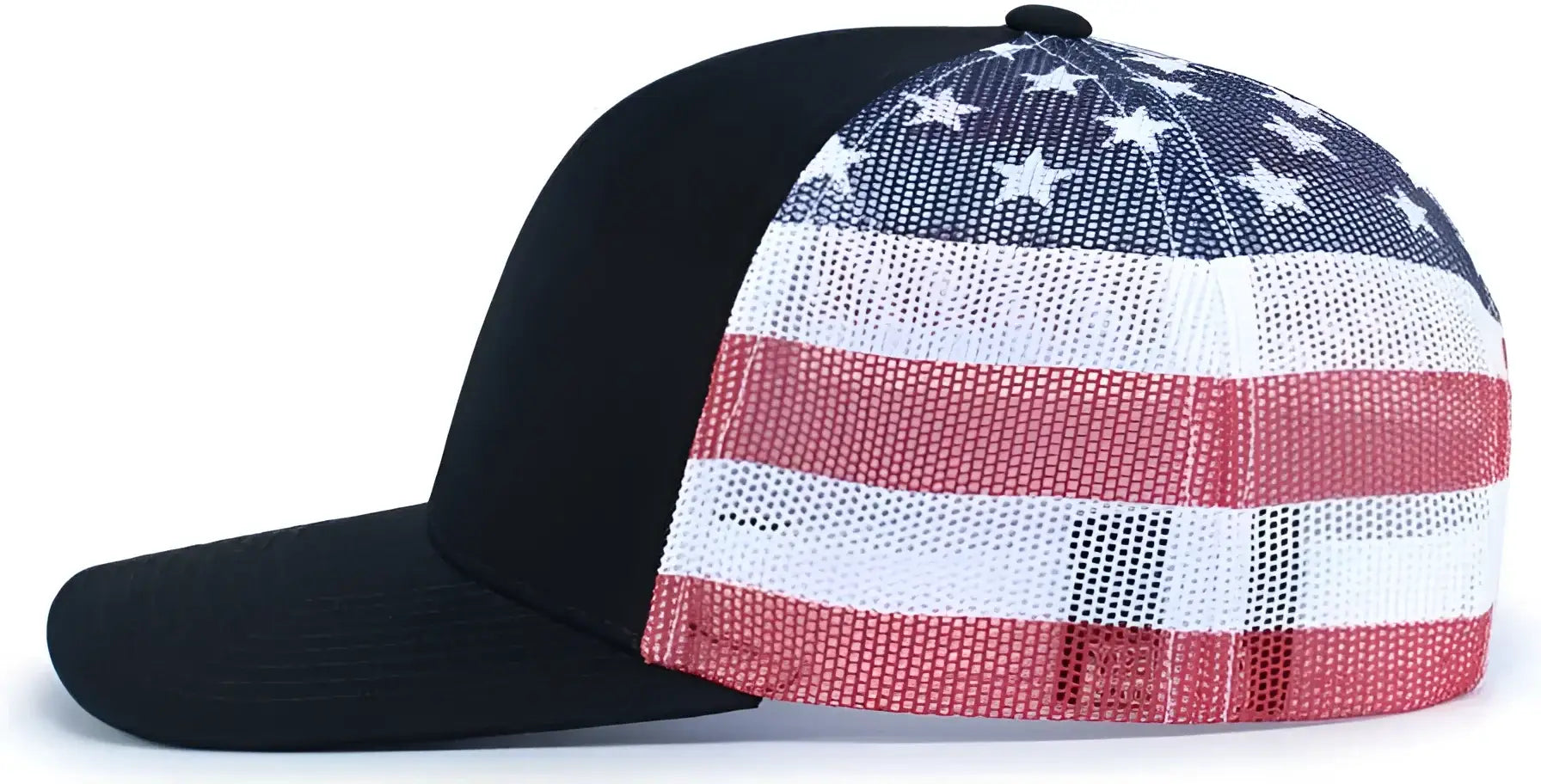 Pacific Headwear 104P Printed Trucker Cap - Navy USa Navy - Navy Usa Navy / 7’’ - 7 7/8’’