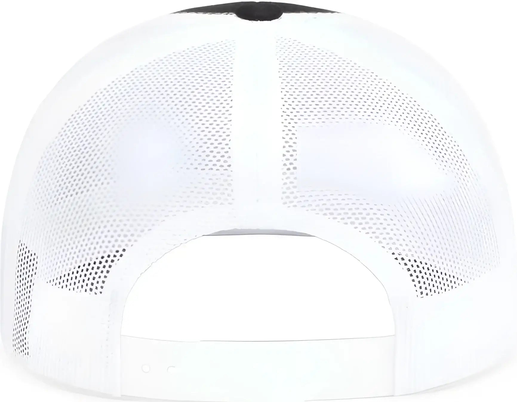 Pacific Headwear 104S Contrast Stitch Snapback Trucker Cap - Black White Black - Black White / 7’’ - 7 7/8’’