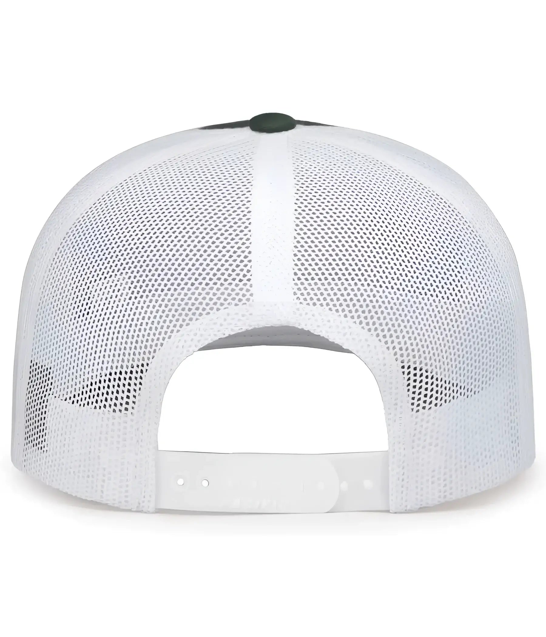 Pacific Headwear 104S Contrast Stitch Snapback Trucker Cap - Dark Green White Dark Green - Forest White / 7’’ - 7 7/8’’