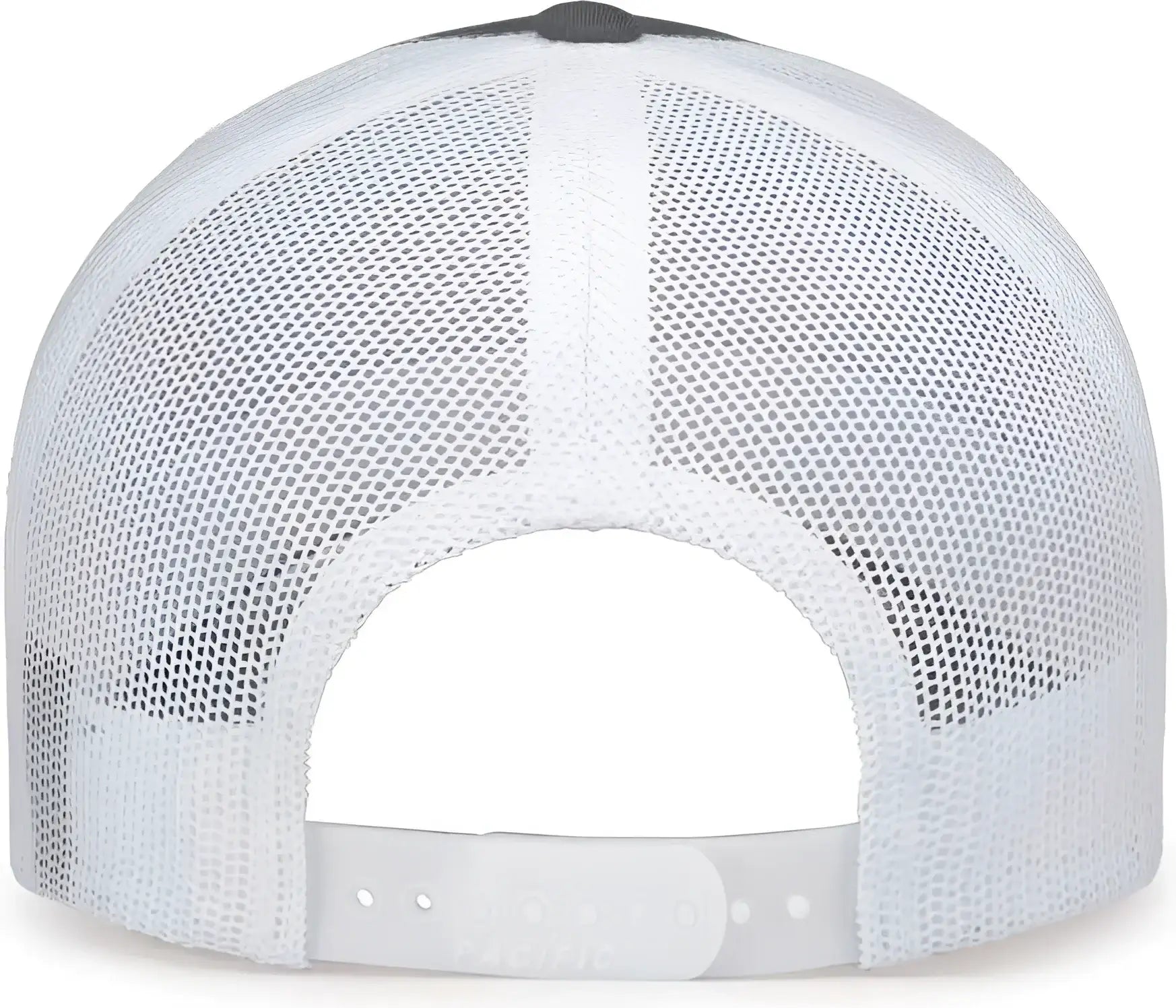 Pacific Headwear 104S Contrast Stitch Snapback Trucker Cap - Graphite White Graphite - Dark Gray White / 7’’ - 7 7/8’’