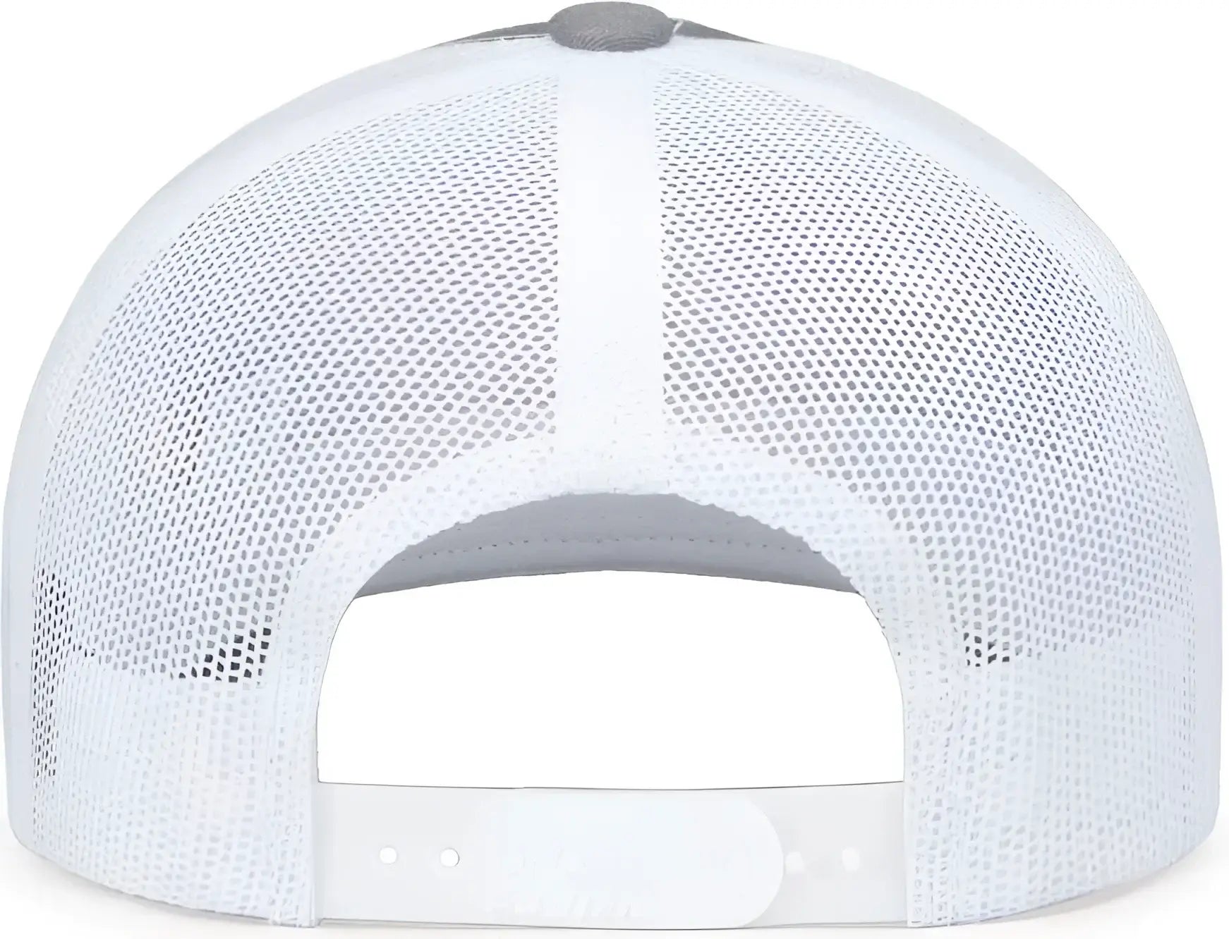 Pacific Headwear 104S Contrast Stitch Snapback Trucker Cap - Heather Grey White Heather Gr - Gray White / 7’’ - 7 7/8’’