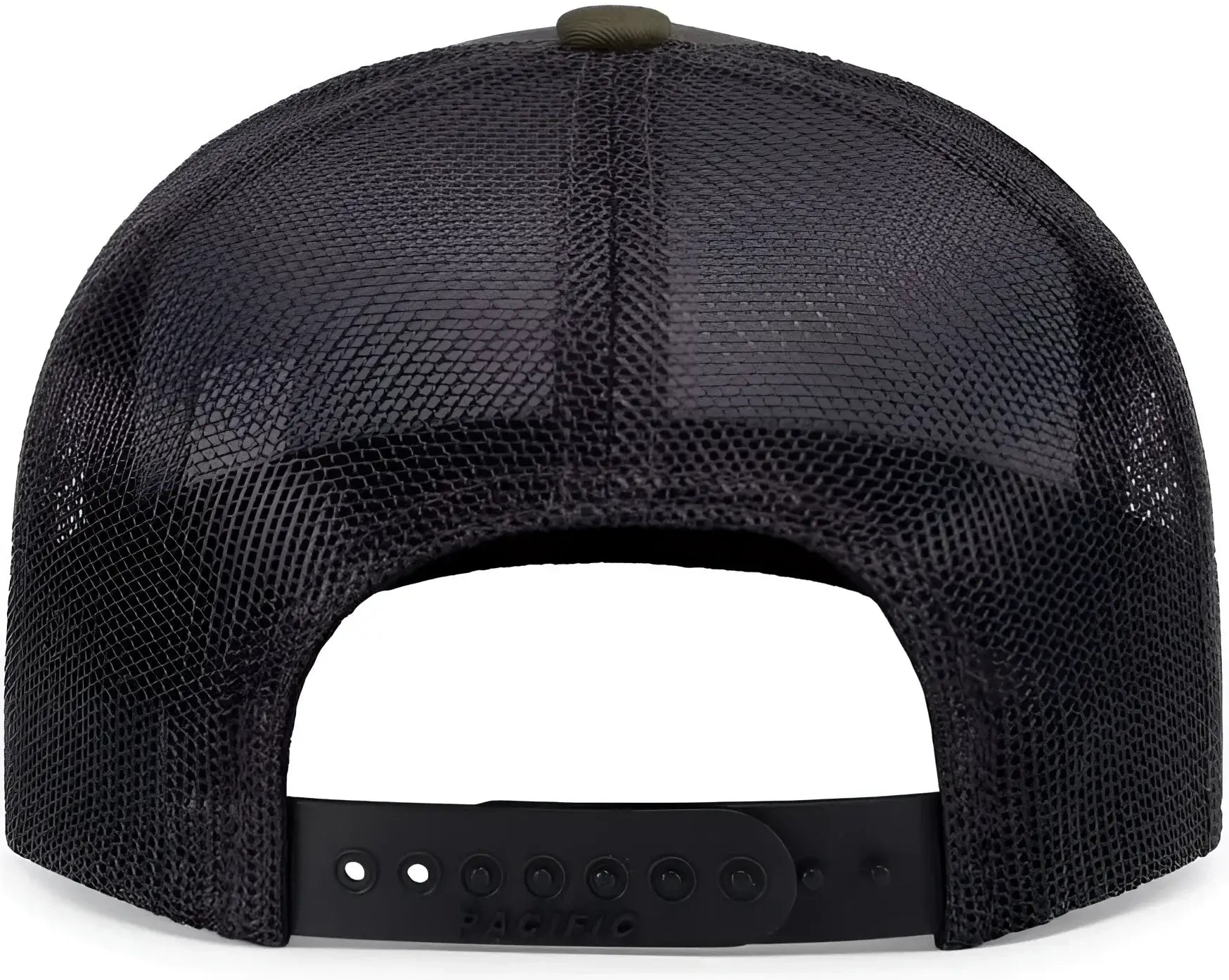 Pacific Headwear 104S Contrast Stitch Trucker Snapback - Moss Lt Charcoal Moss - Olive Gray / 7’’ 7 7/8’’