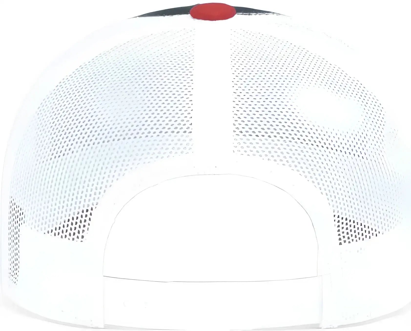 Pacific Headwear 104S Contrast Stitch Trucker Snapback - Navy White Red - Navy Red / 7’’ 7 7/8’’