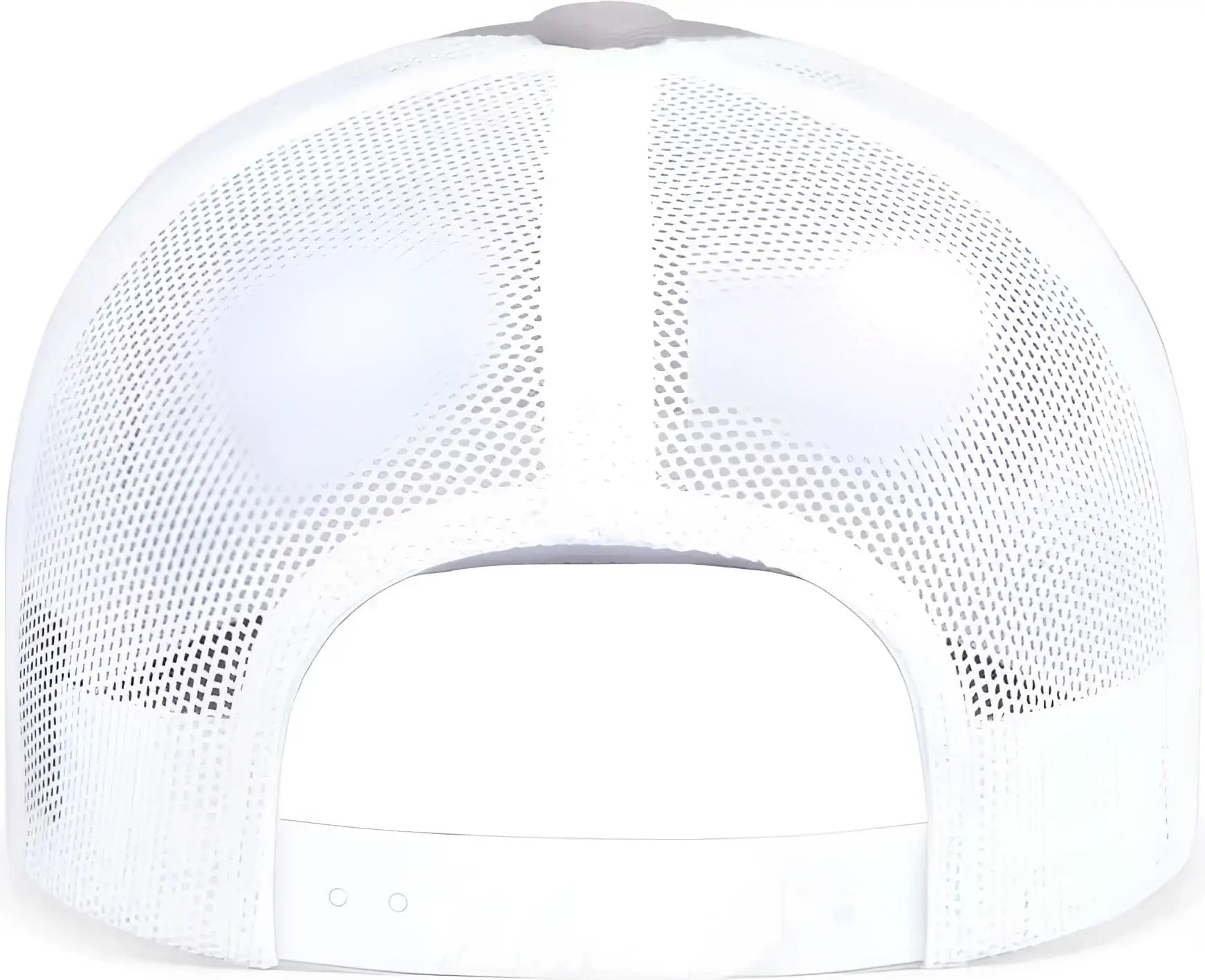 Pacific Headwear 104S Contrast Stitch Trucker Snapback - Silver White Silver - Light Gary White / 7’’ 7 7/8’’