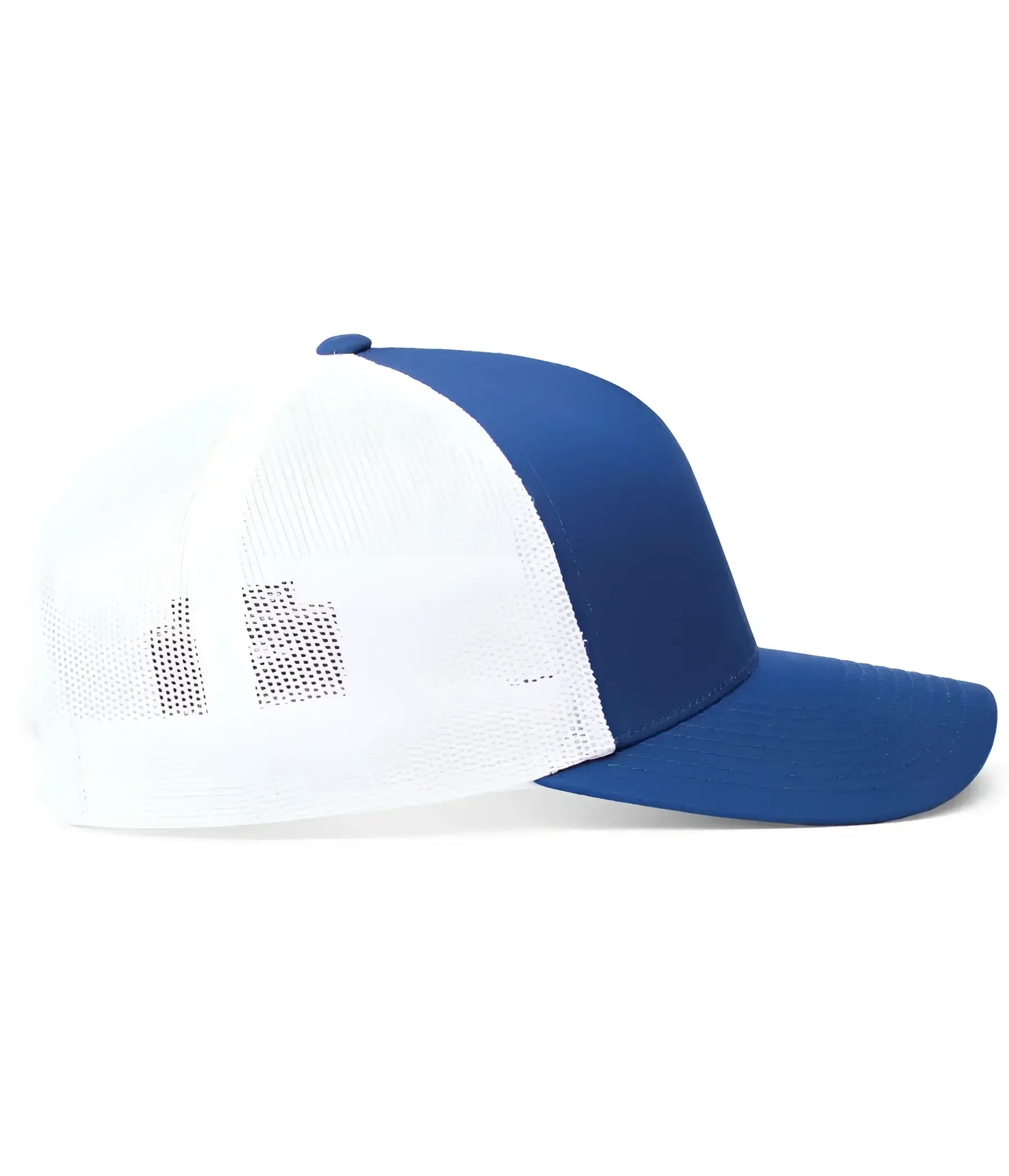 Pacific Headwear 105C 5-Panel Trucker Snapback Cap - Royal White Royal - Royal White Royal / 7’’ - 7 7/8’’