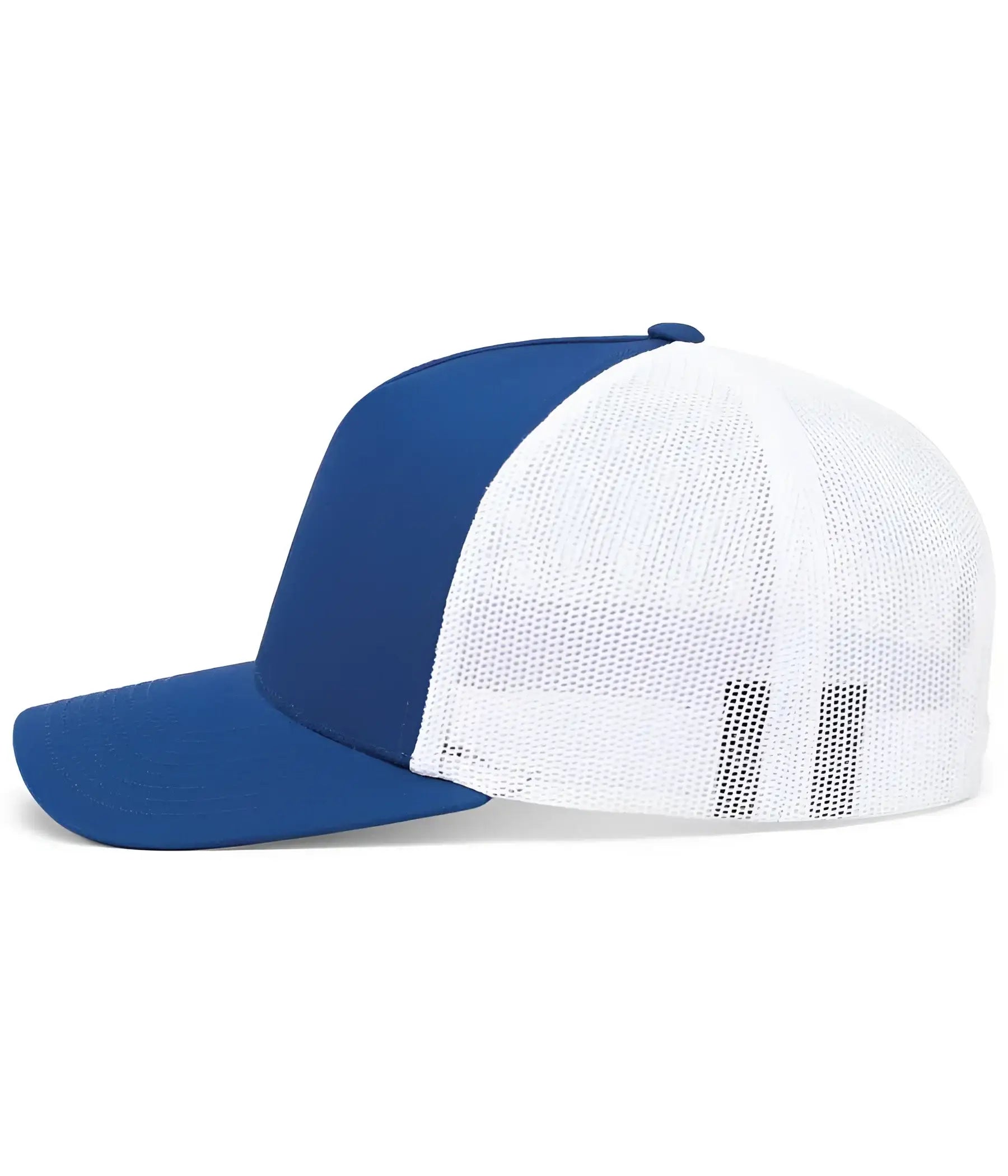 Pacific Headwear 105C 5-Panel Trucker Snapback Cap - Royal White Royal - Royal White Royal / 7’’ - 7 7/8’’