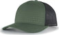 Pacific Headwear 105P Perforated 5 Panel Trucker Snapback Cap Army Light Charcoal White Olive Dark Gray / 7’’ 7 7/8’’
